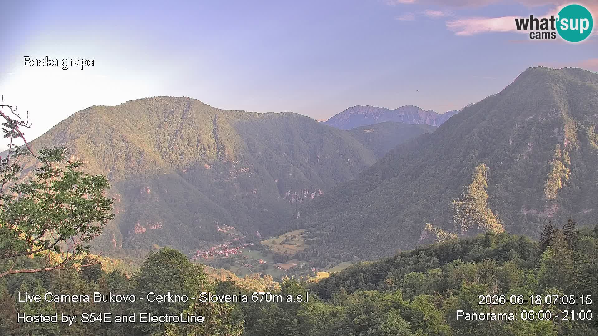 Webcam Bukovo – Baška grapa | Cerkno | Slovénie