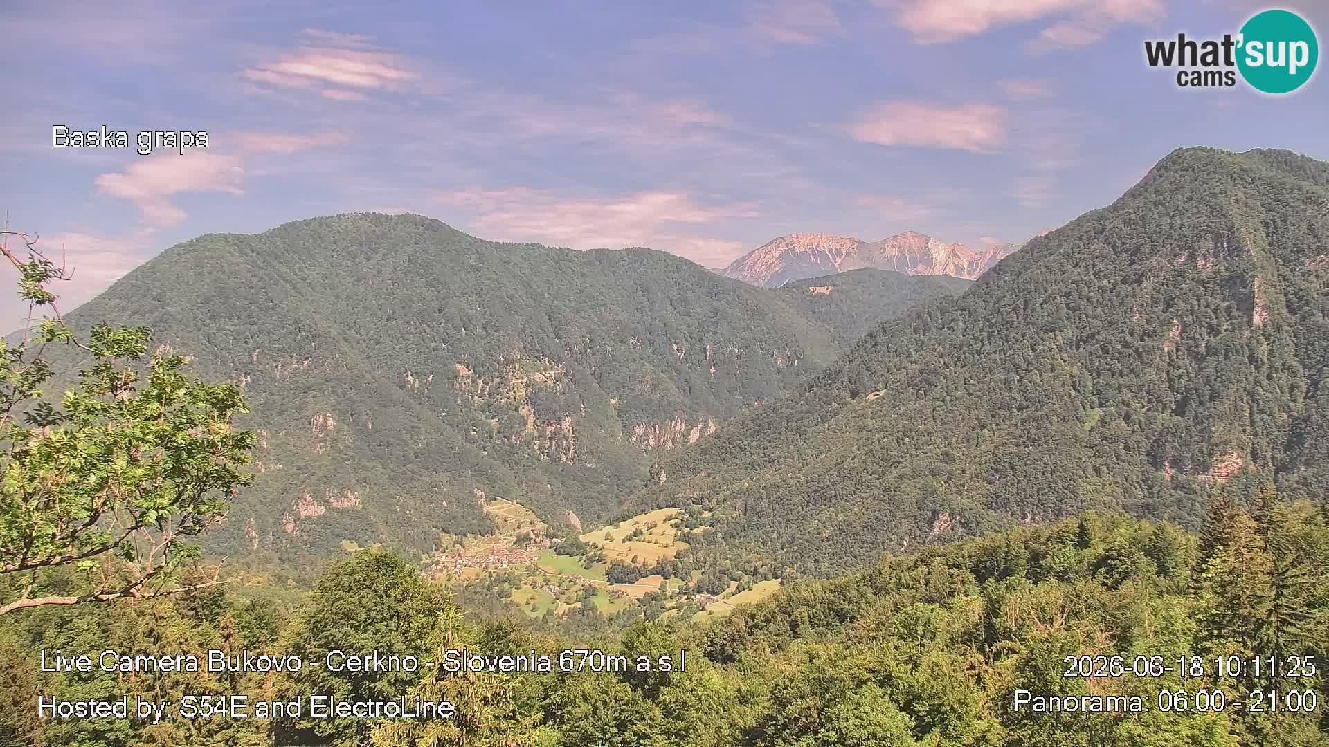 Webcam Bukovo – Baška grapa | Cerkno | Slovenia