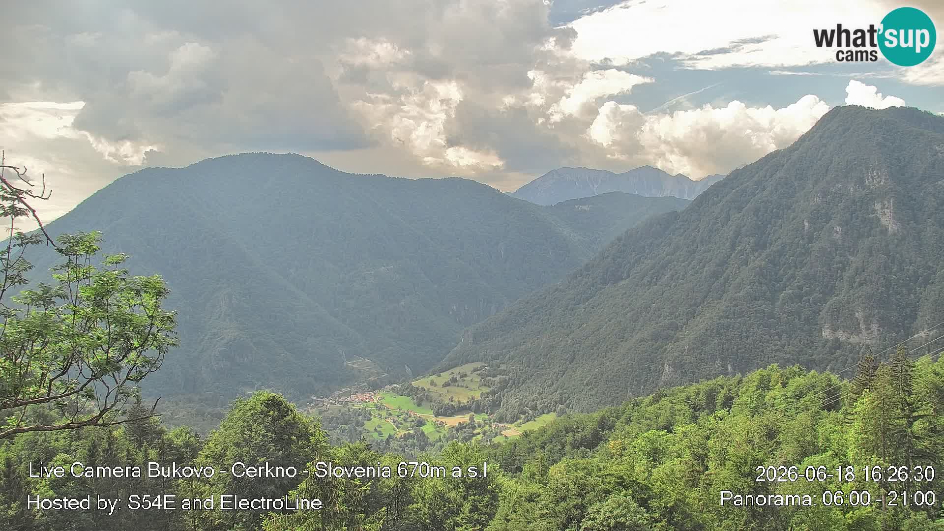 Webcam Bukovo – Baška grapa | Cerkno | Slovenia