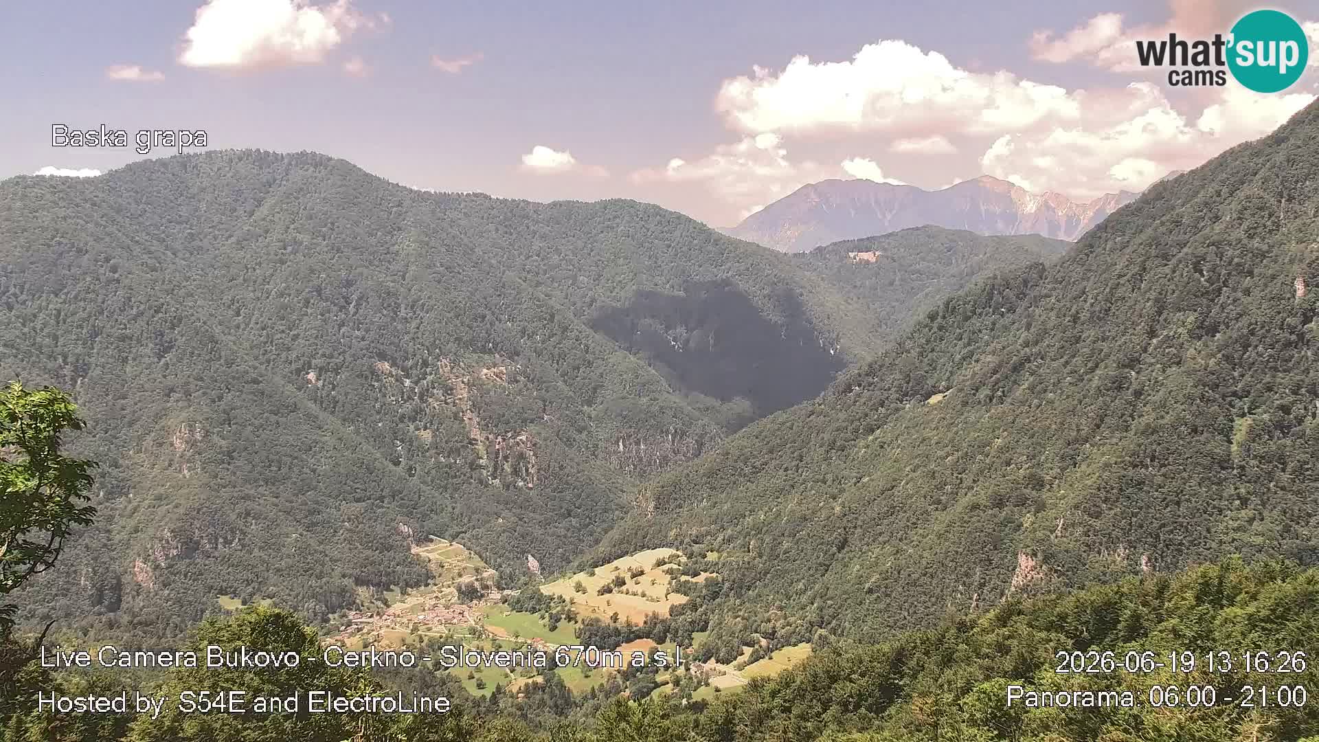 Webcam Bukovo – Baška grapa | Cerkno | Slovenia