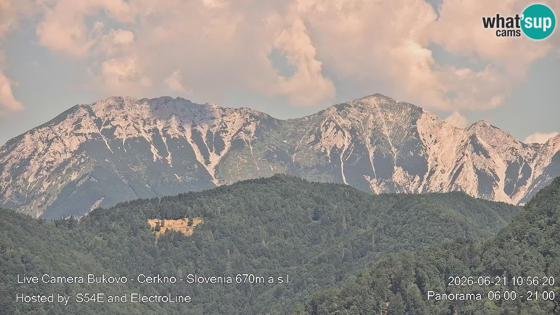 Web kamera Bukovo – Baška grapa | Cerkno | Slovenija