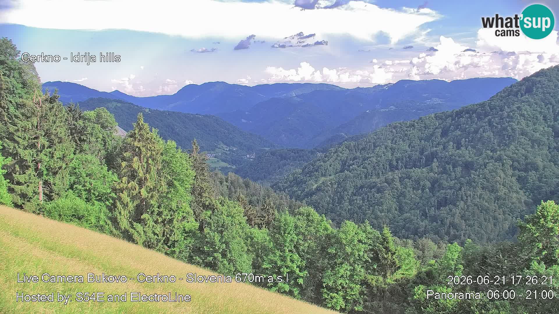 Web kamera Bukovo – Baška grapa | Cerkno | Slovenija