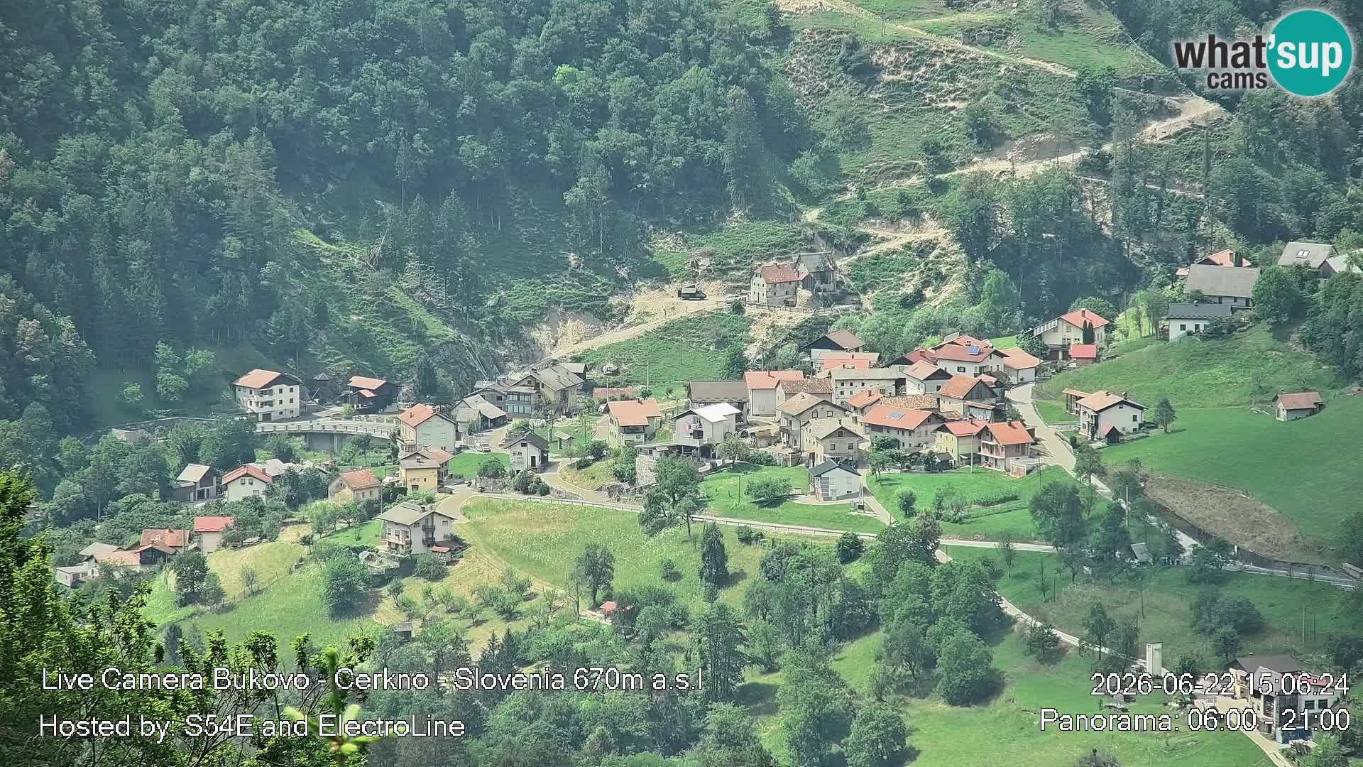 Web kamera Bukovo – Baška grapa | Cerkno | Slovenija