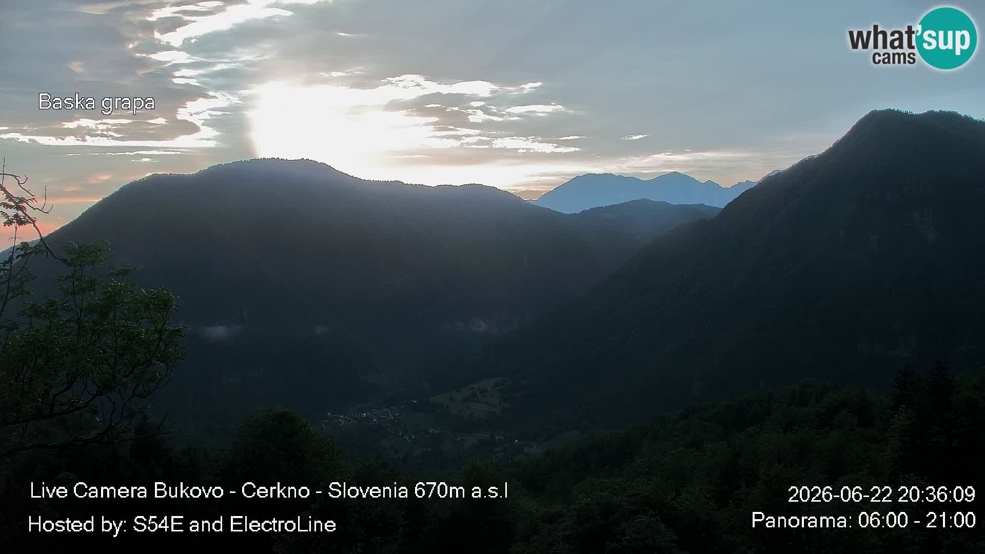 Bukovo Webcam – Baška grapa | Cerkno | Slowenien