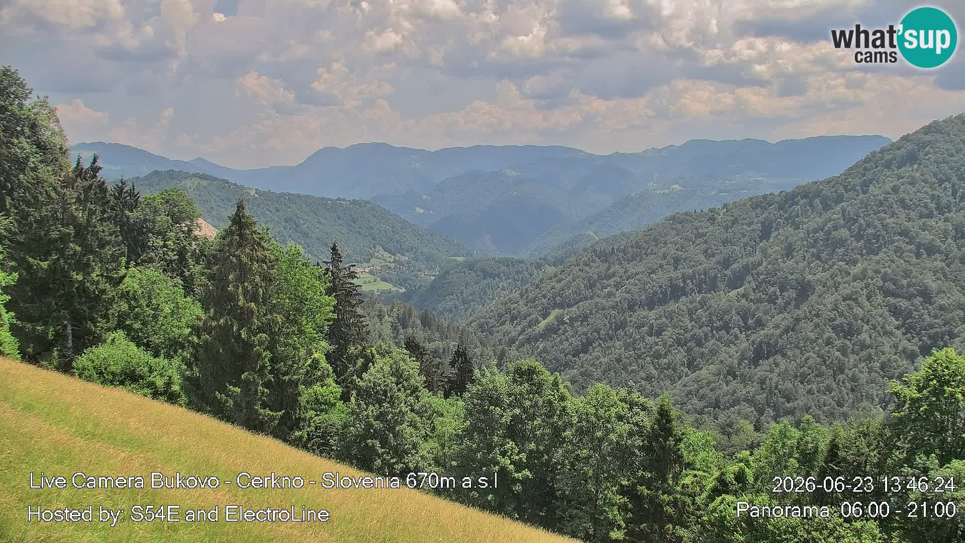 Web kamera Bukovo – Baška grapa | Cerkno | Slovenija