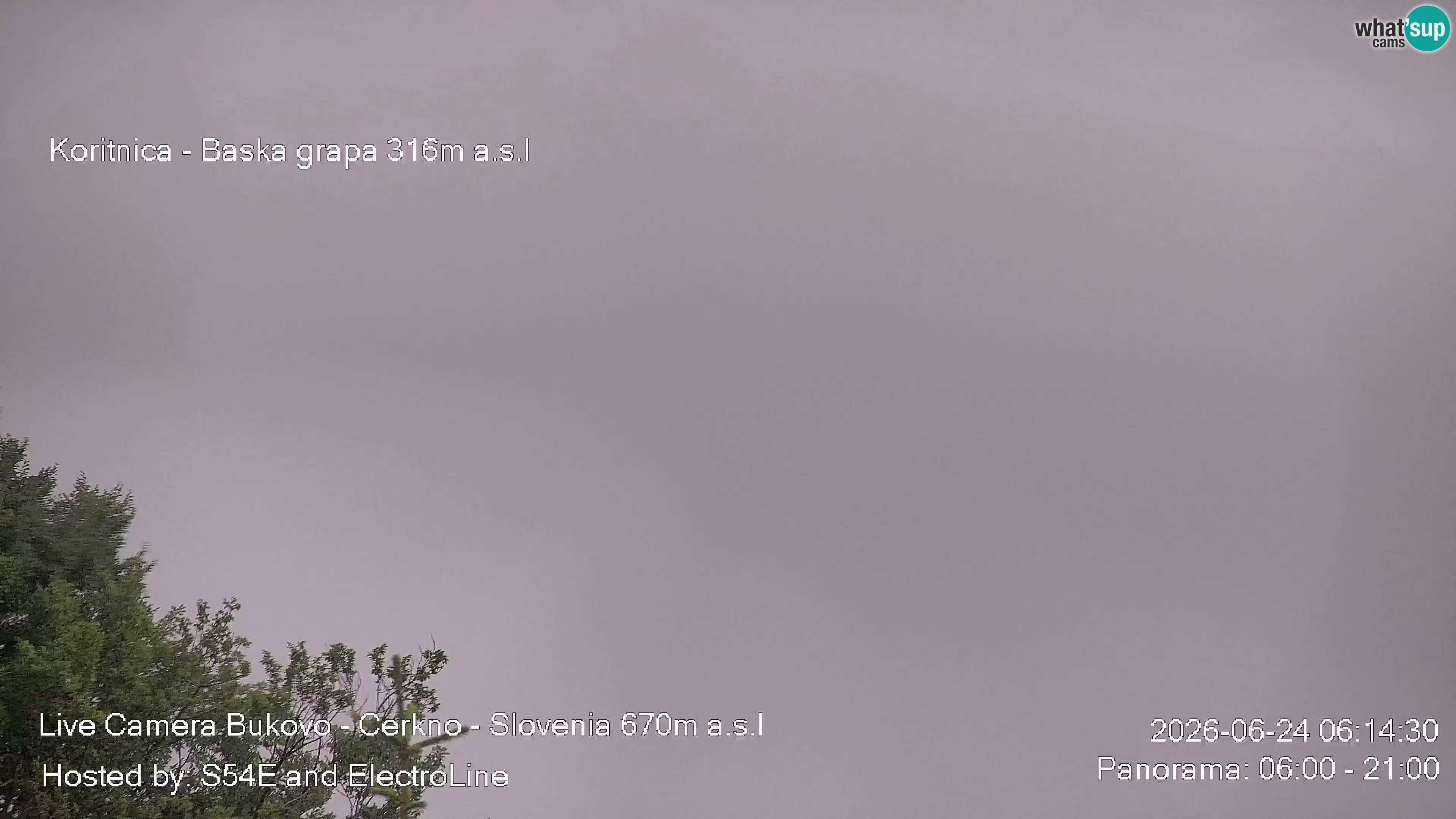 Webcam Bukovo – Baška grapa | Cerkno | Slovénie