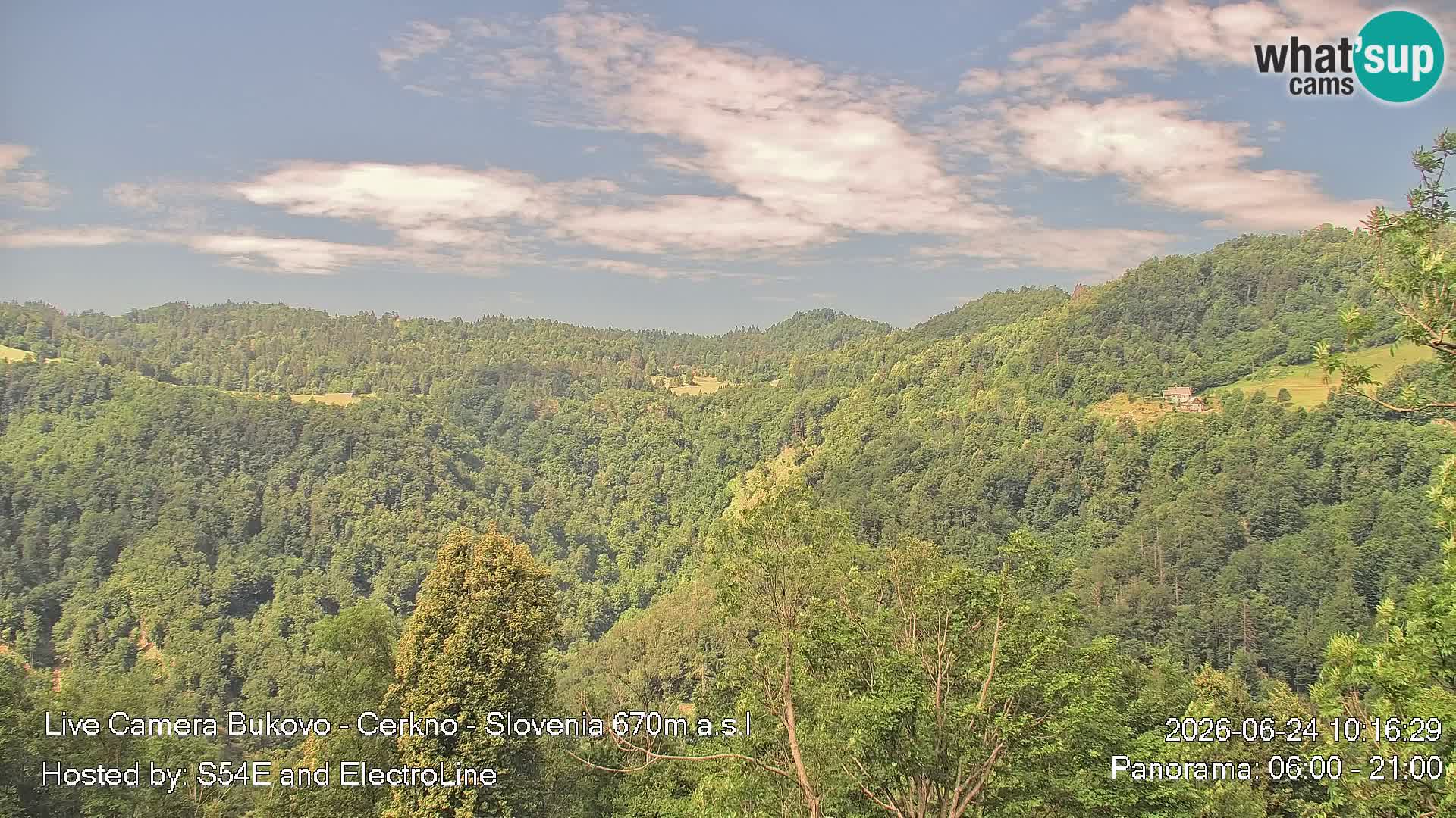 Webcam Bukovo – Baška grapa | Cerkno | Slovénie