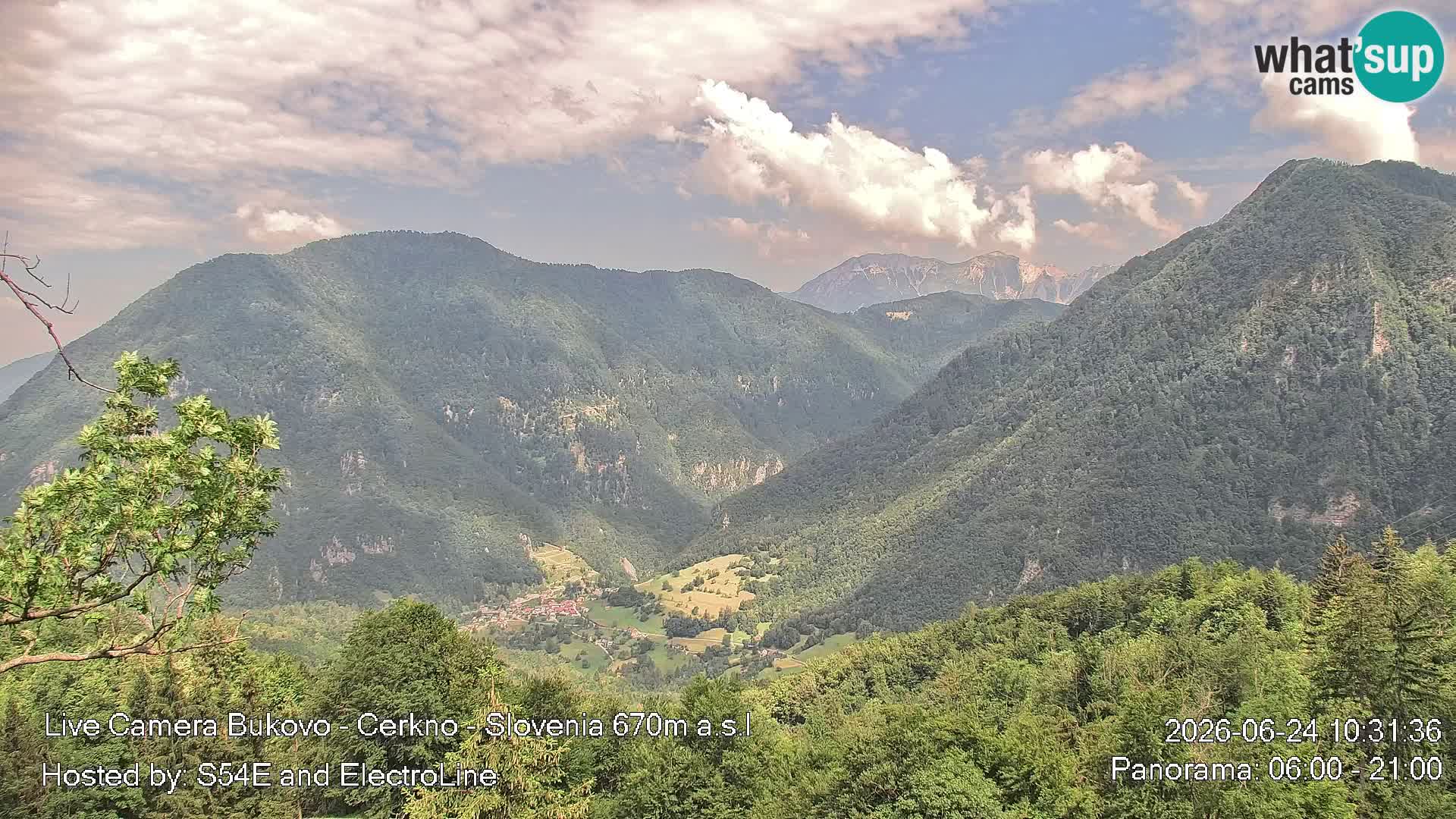 Webcam Bukovo – Baška grapa | Cerkno | Slovénie