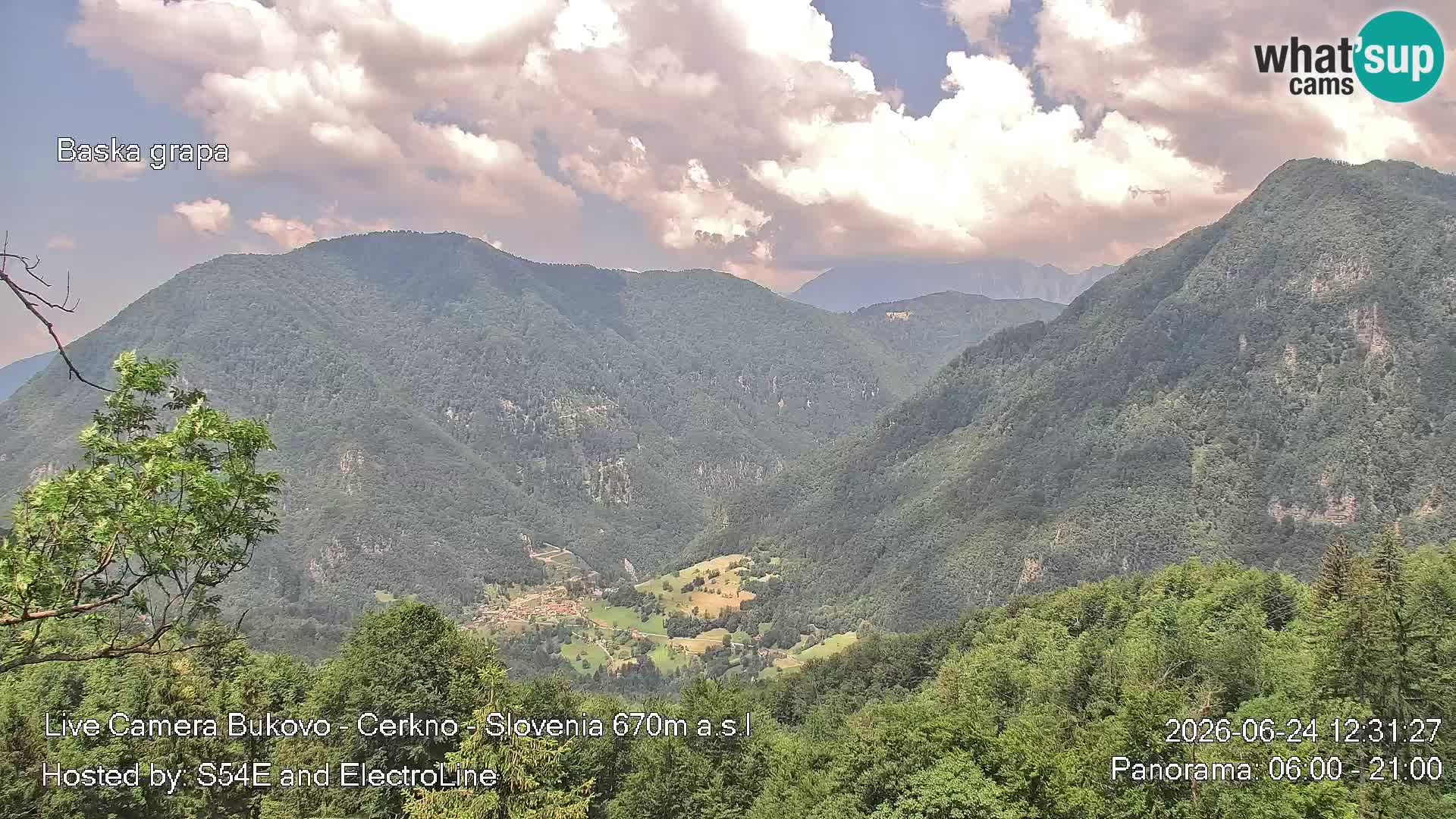 Bukovo Webcam – Baška grapa | Cerkno | Slowenien