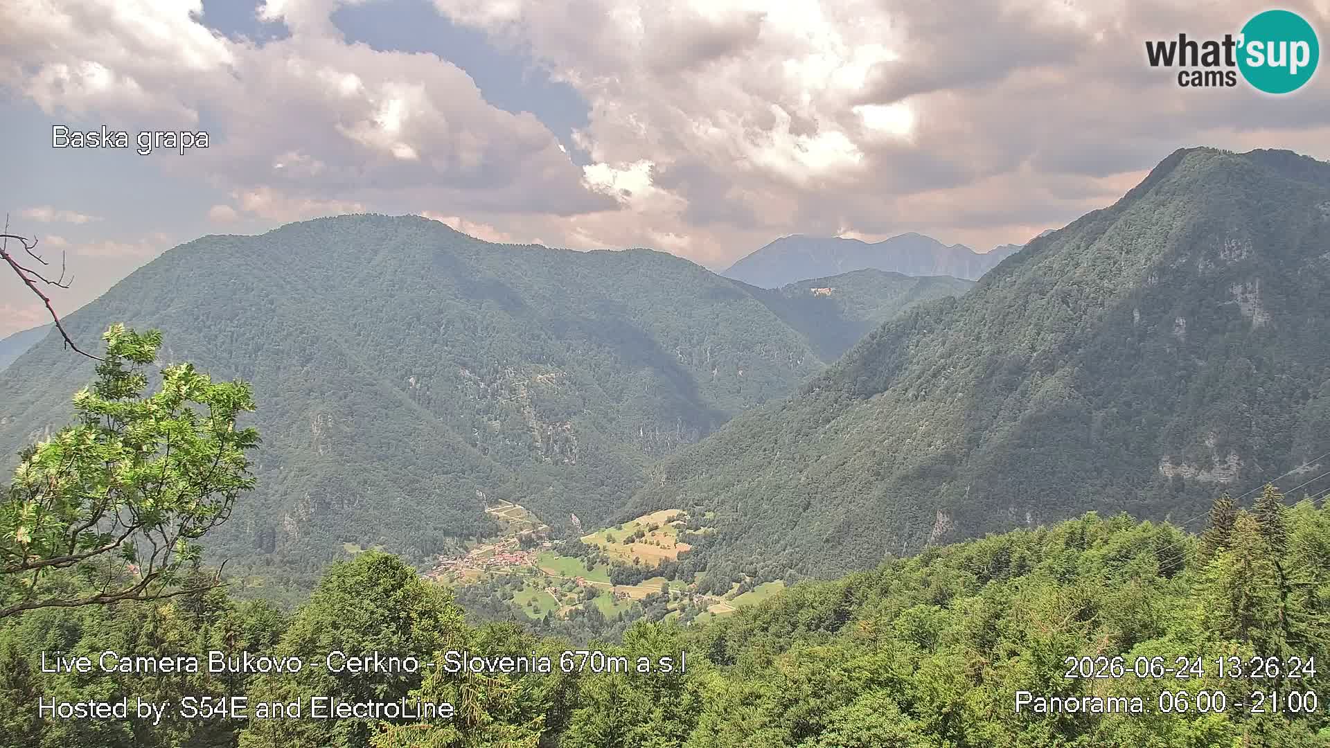 Webcam Bukovo – Baška grapa | Cerkno | Slovenia