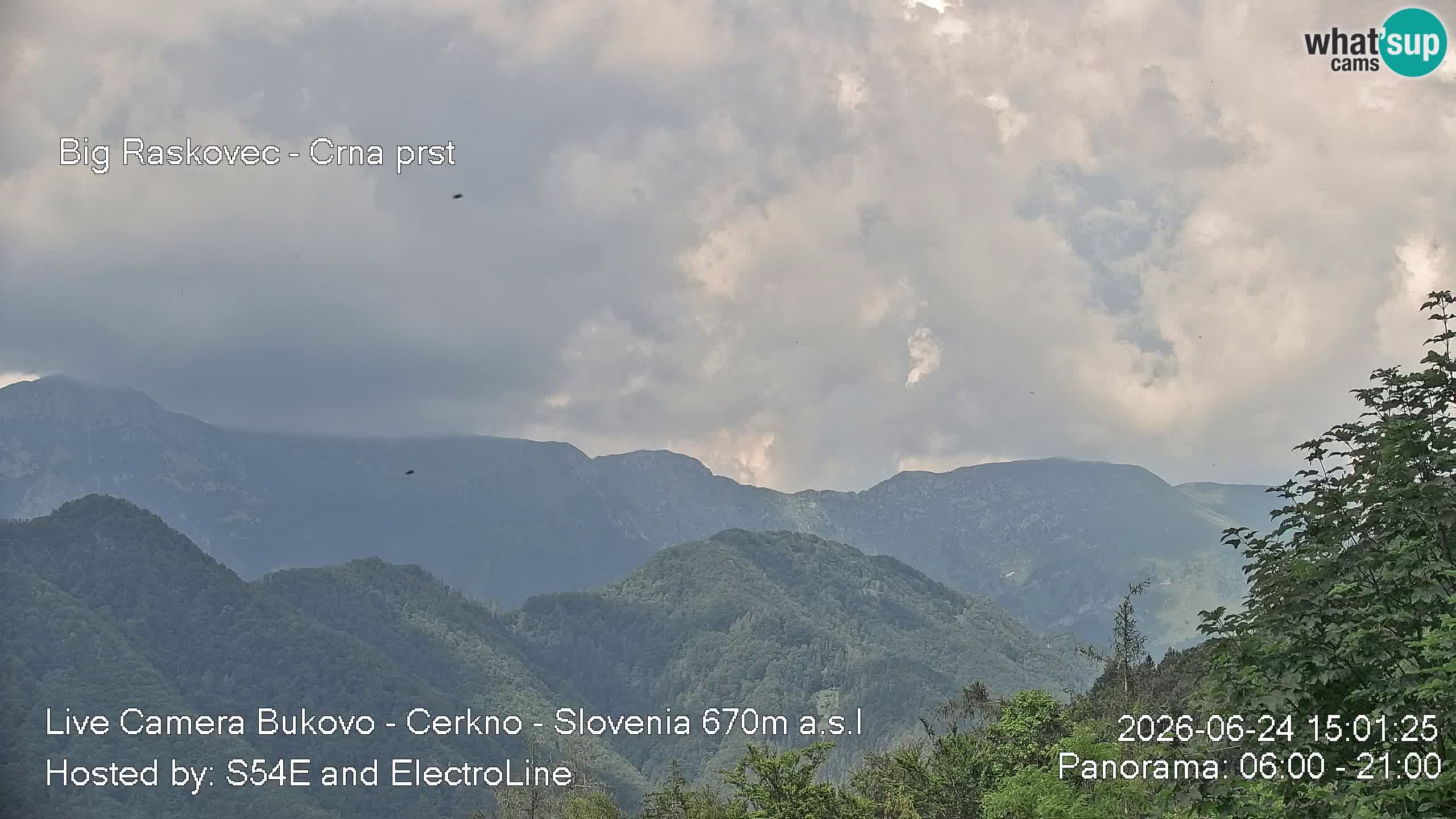 Webcam Bukovo – Baška grapa | Cerkno | Slovénie