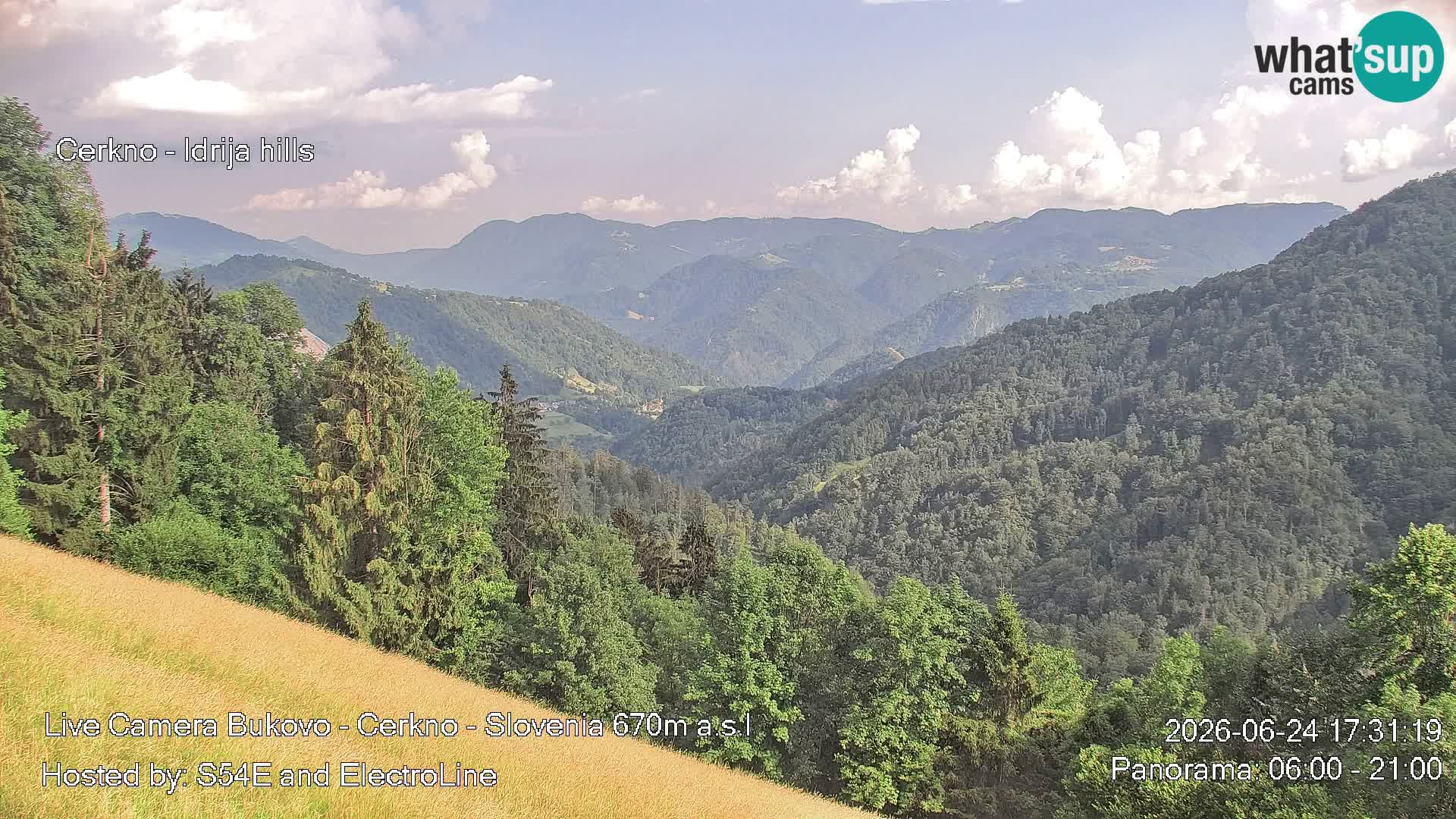 Web kamera Bukovo – Baška grapa | Cerkno | Slovenija