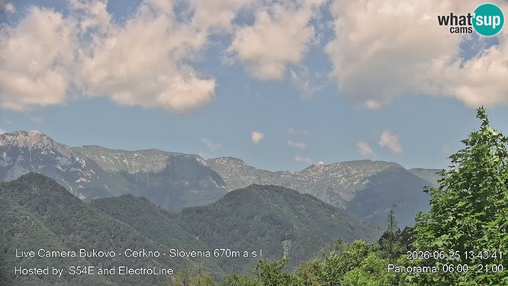 Web kamera Bukovo – Baška grapa | Cerkno | Slovenija