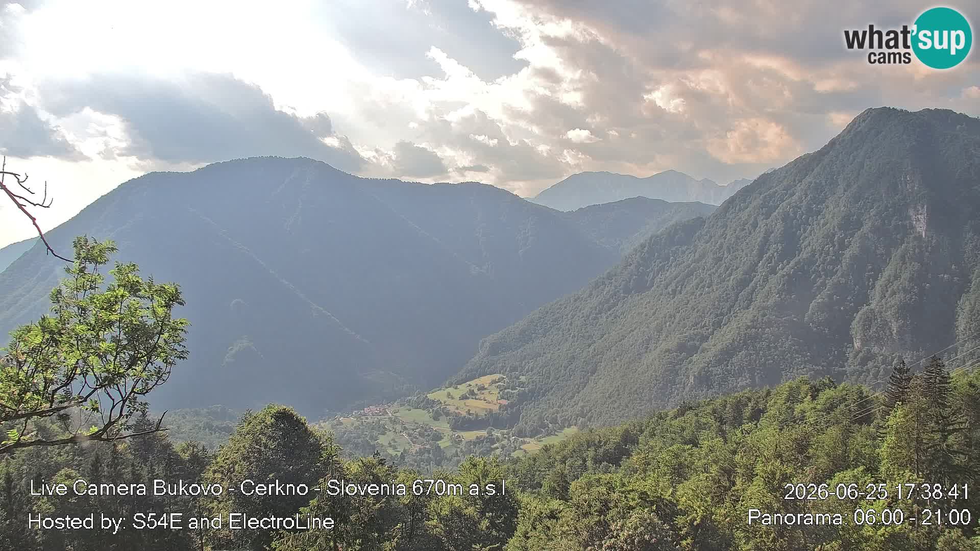 Web kamera Bukovo – Baška grapa | Cerkno | Slovenija