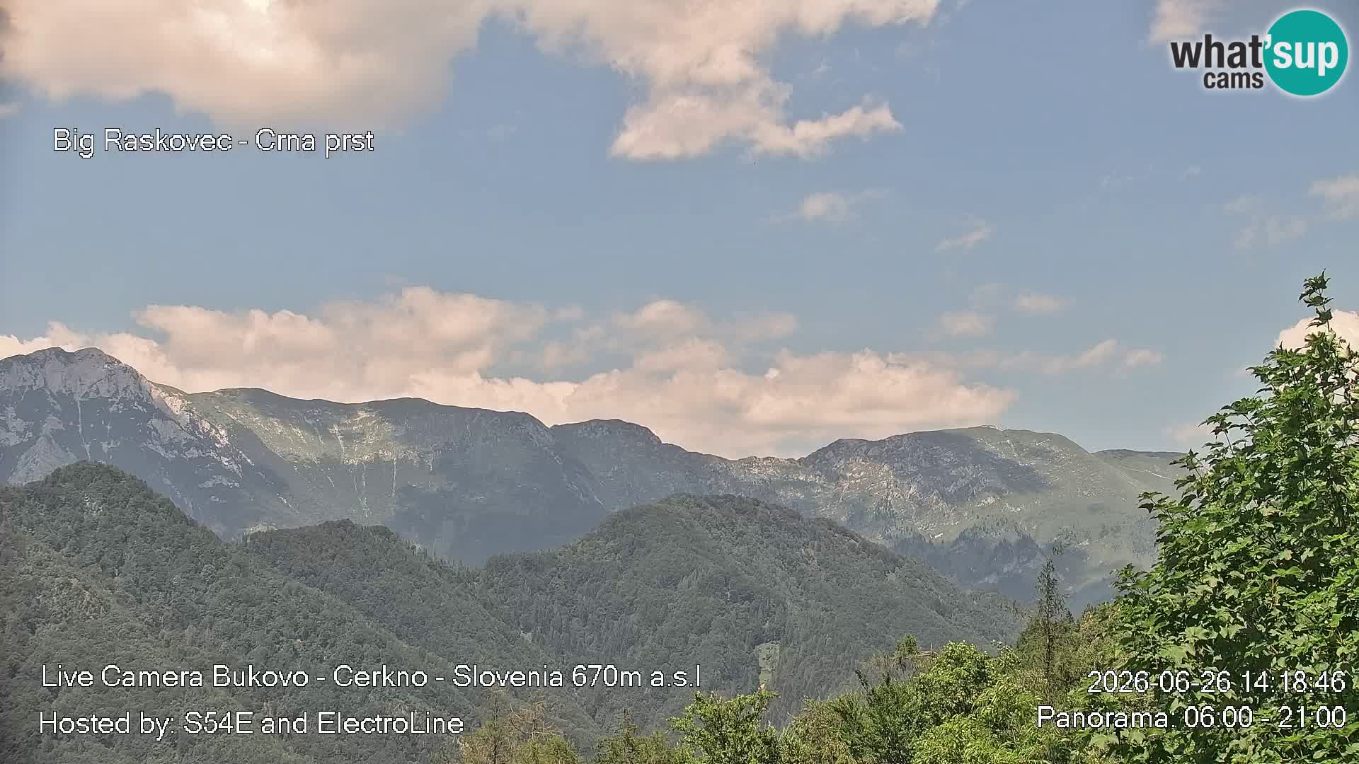 Webcam Bukovo – Baška grapa | Cerkno | Slovenia