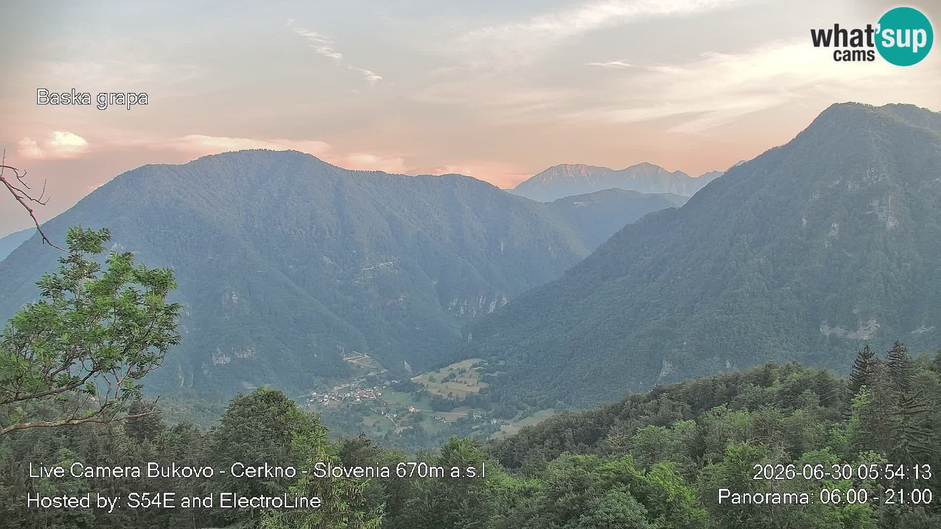 Webcam Bukovo – Baška grapa | Cerkno | Slovénie