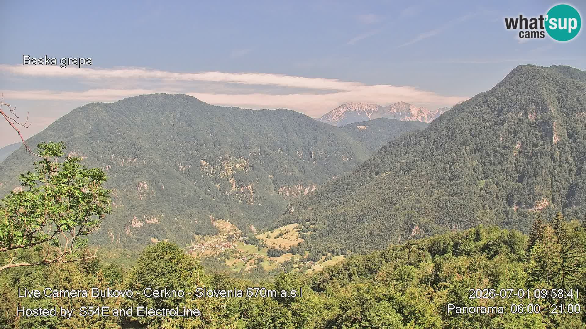 Webcam Bukovo – Baška grapa | Cerkno | Slovenia