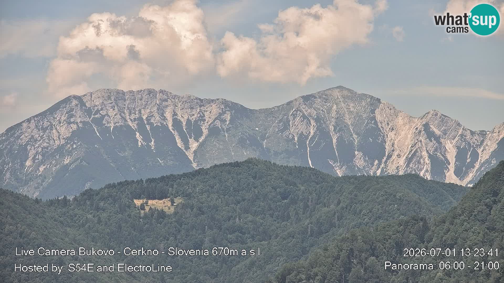 Webcam Bukovo – Baška grapa | Cerkno | Slovénie