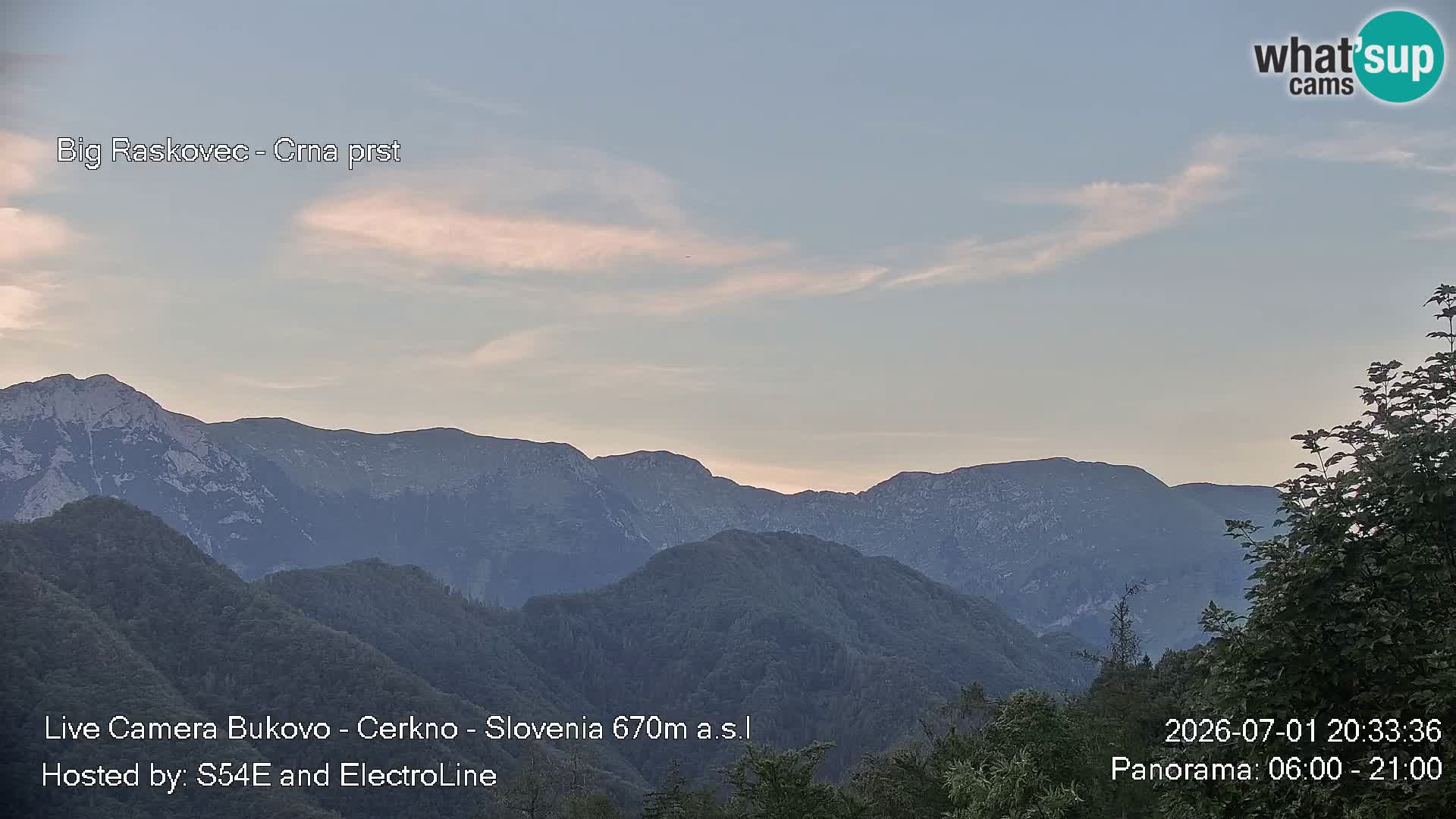 Webcam en vivo Bukovo – Baška grapa | Cerkno | Eslovenia