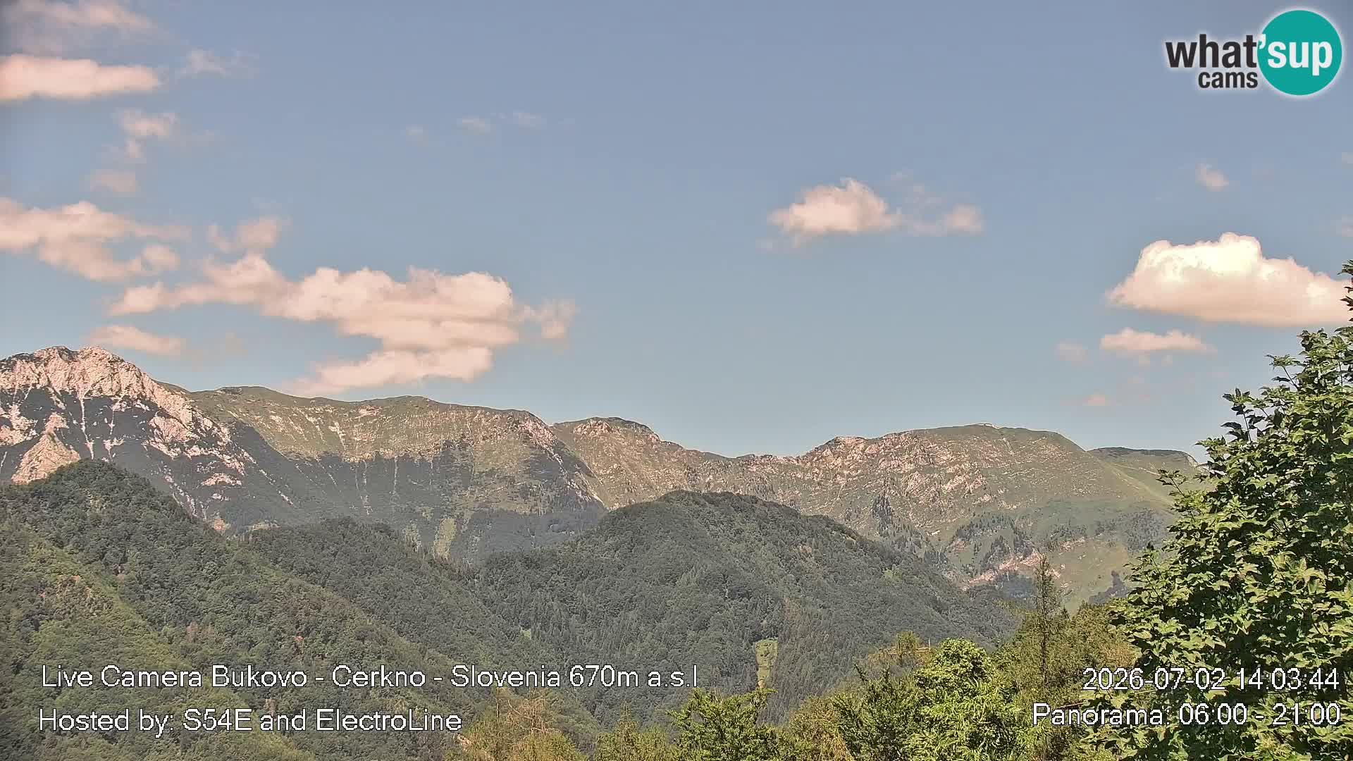 Webcam Bukovo – Baška grapa | Cerkno | Slovenia