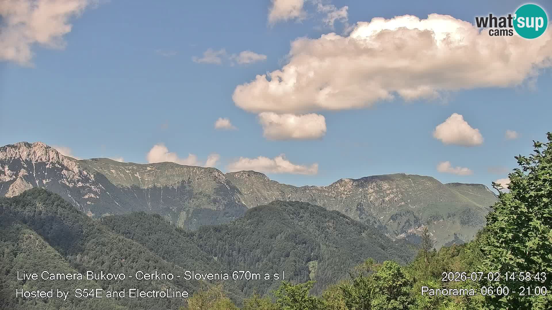 Bukovo Webcam – Baška grapa | Cerkno | Slowenien