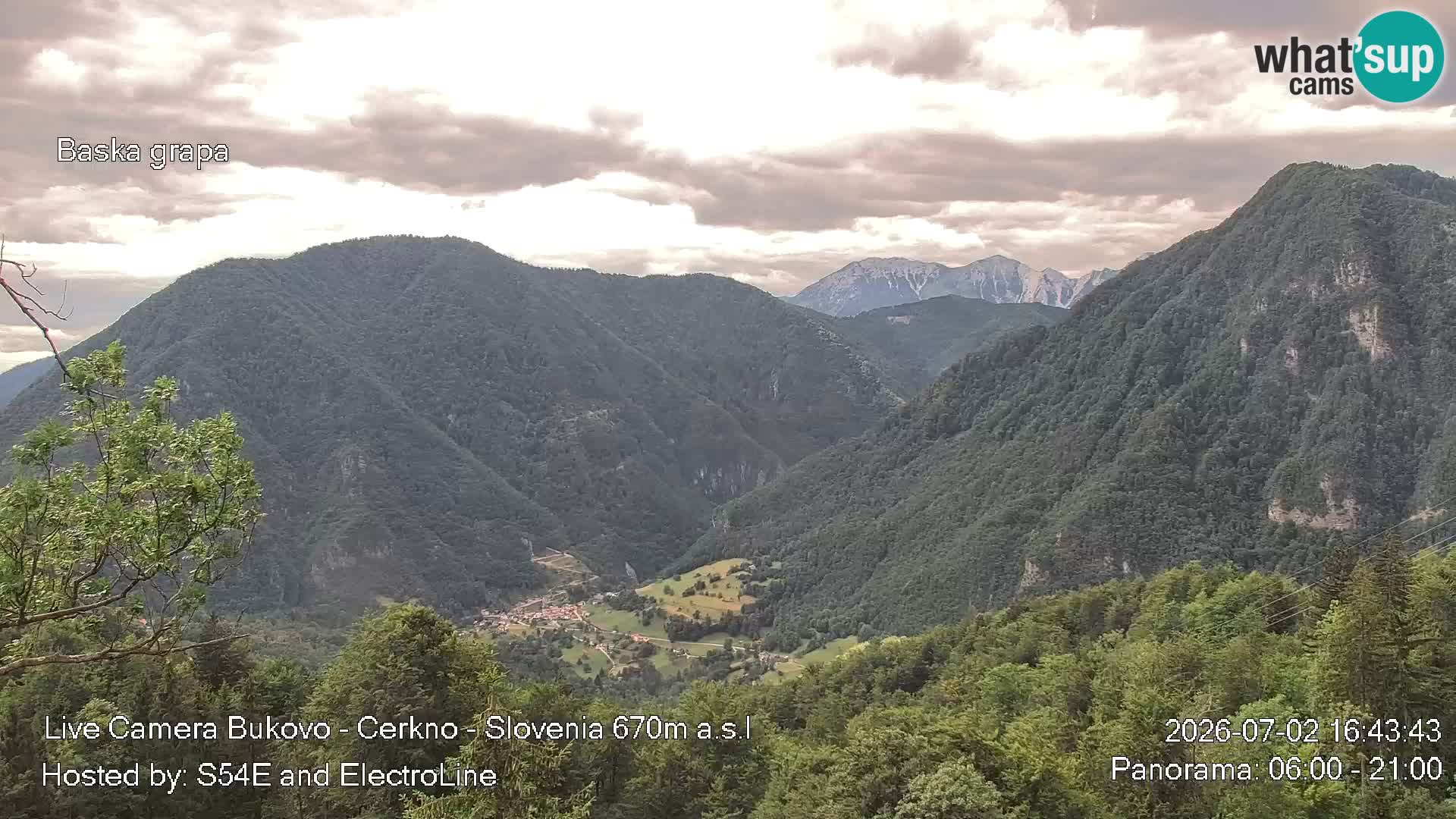 Webcam en vivo Bukovo – Baška grapa | Cerkno | Eslovenia