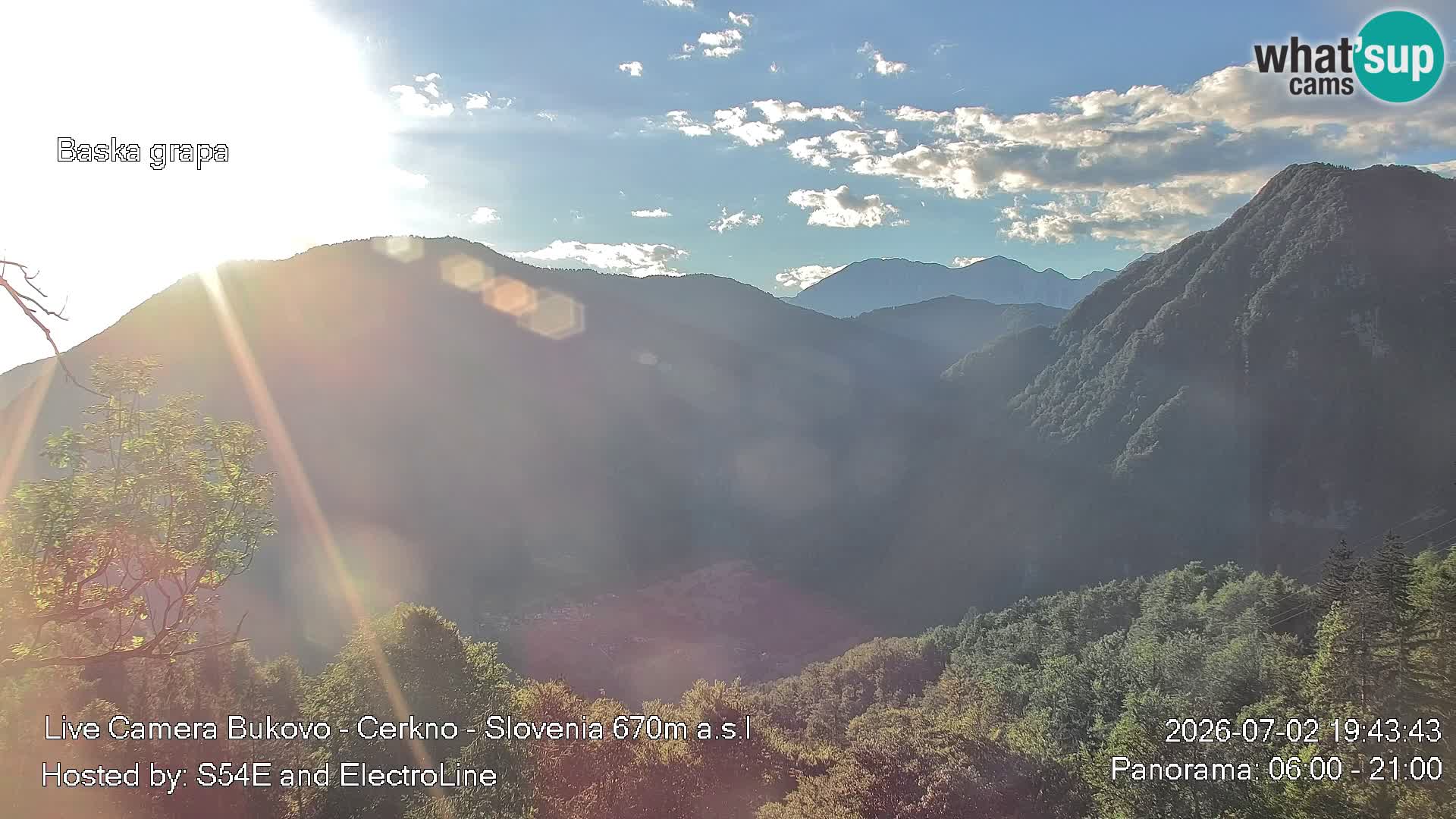 Webcam Bukovo – Baška grapa | Cerkno | Slovenia