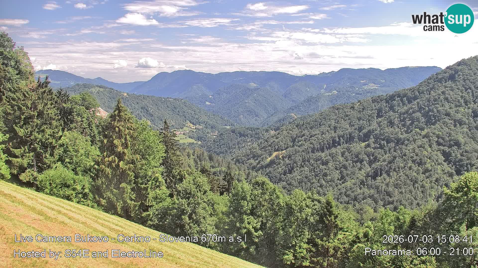 Webcam Bukovo – Baška grapa | Cerkno | Slovénie