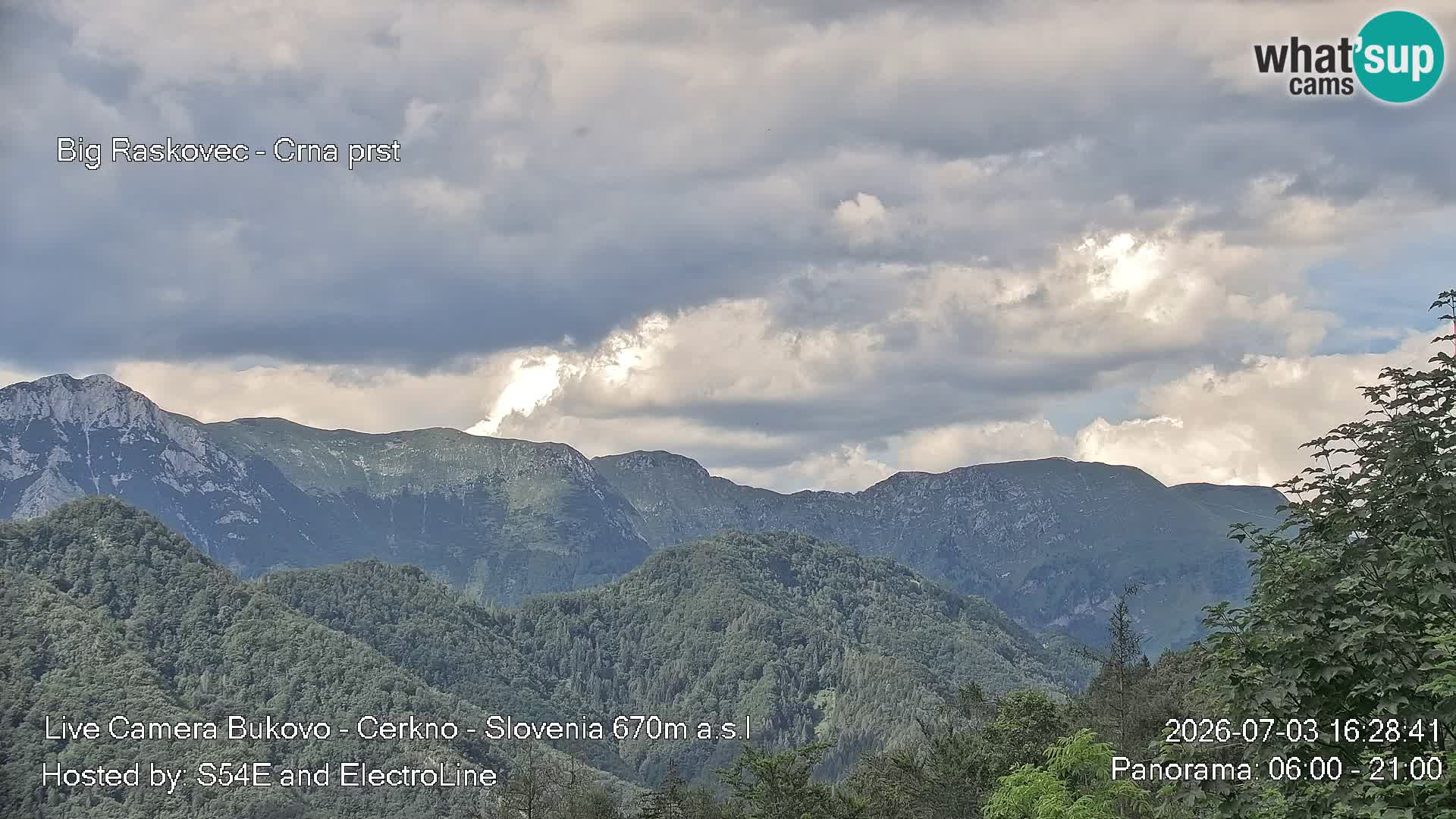 Webcam Bukovo – Baška grapa | Cerkno | Slovénie