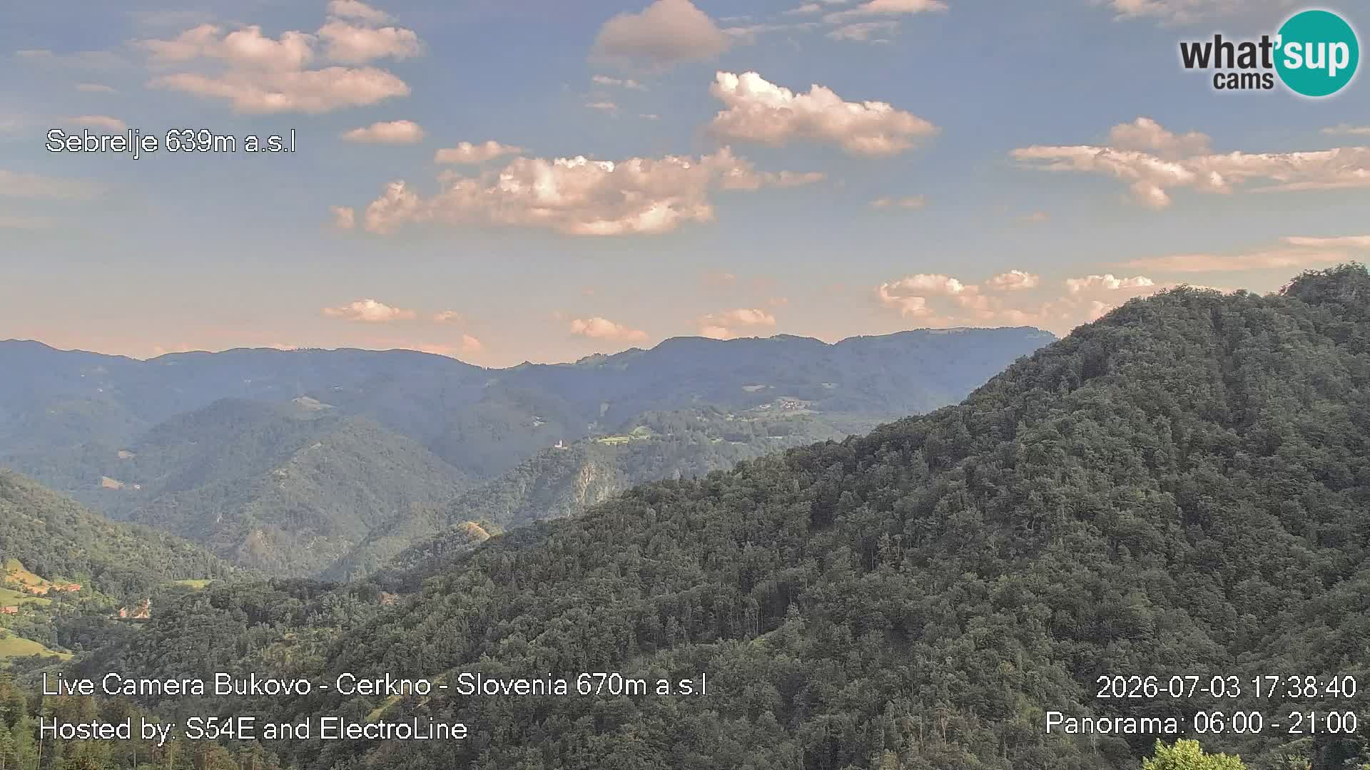 Webcam Bukovo – Baška grapa | Cerkno | Slovénie