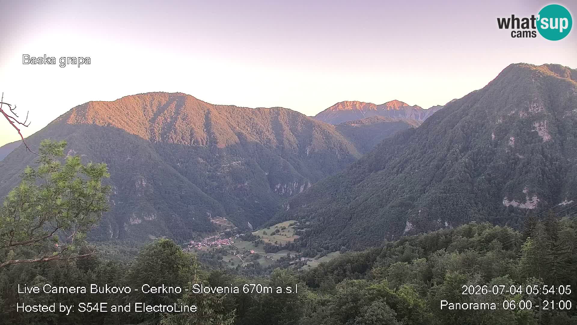 Bukovo Webcam – Baška grapa | Cerkno | Slowenien