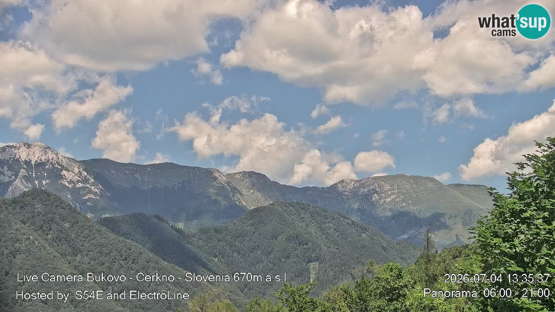 Webcam Bukovo – Baška grapa | Cerkno | Slovenia