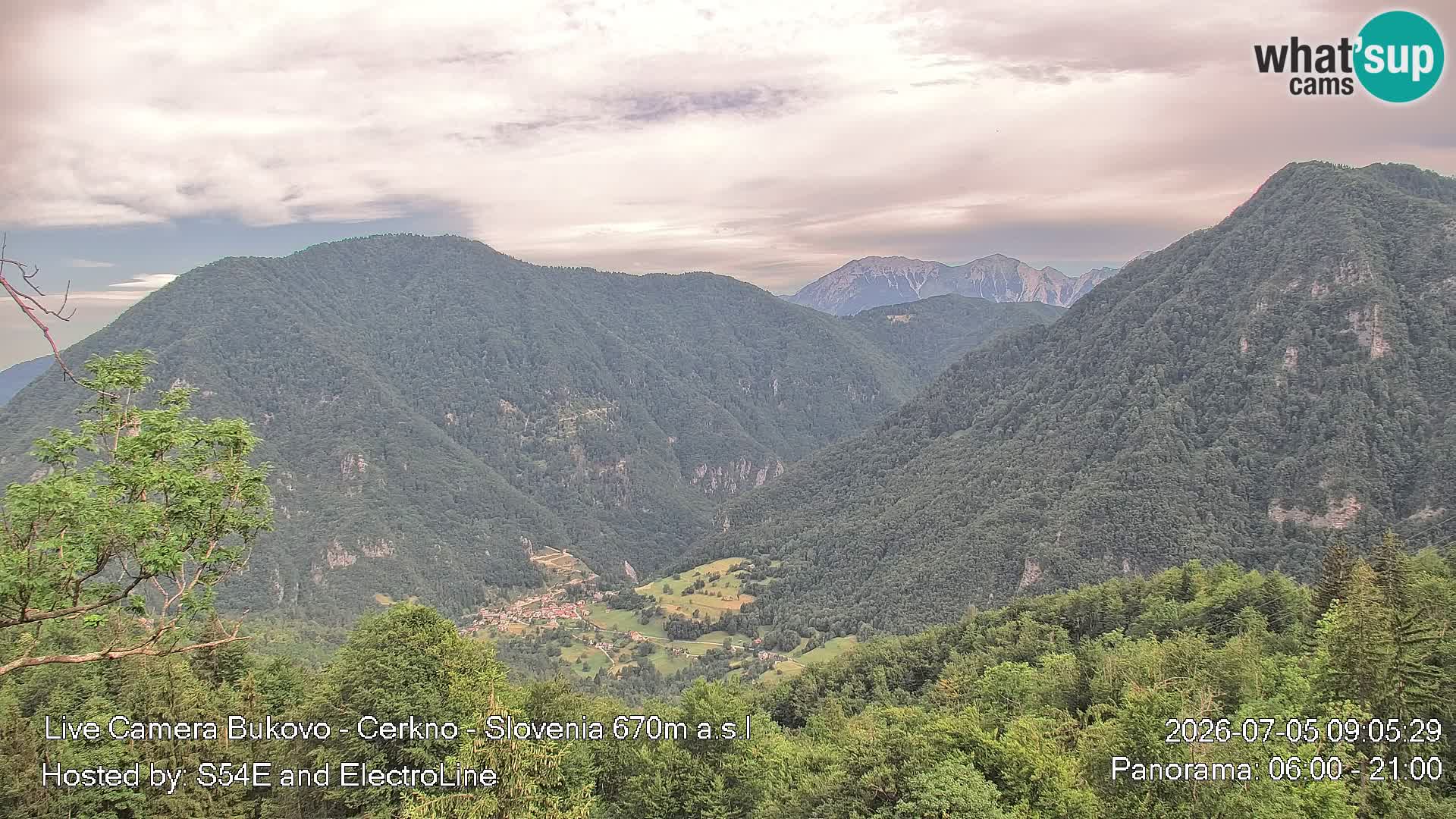 Webcam Bukovo – Baška grapa | Cerkno | Slovenia