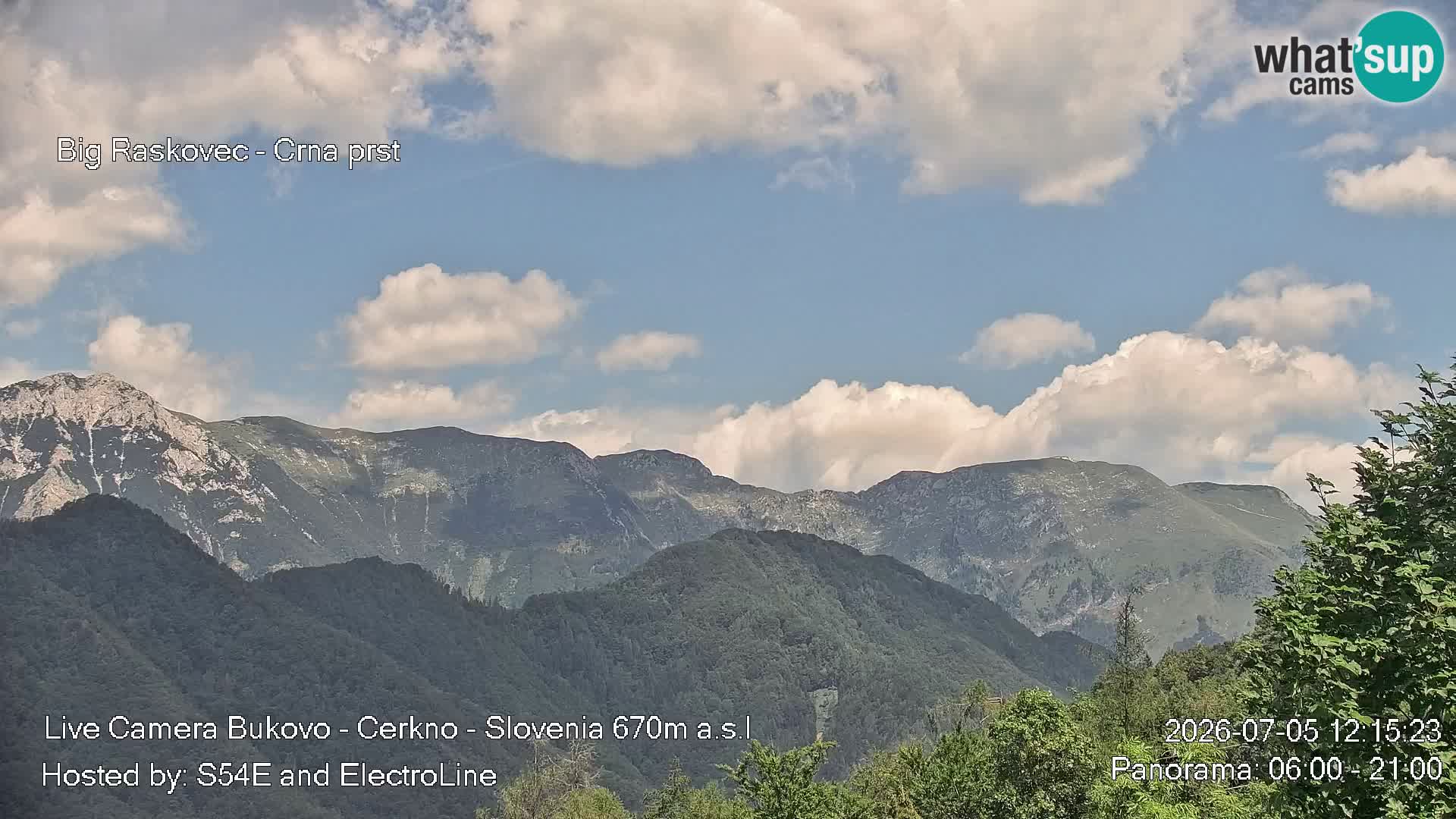 Webcam en vivo Bukovo – Baška grapa | Cerkno | Eslovenia