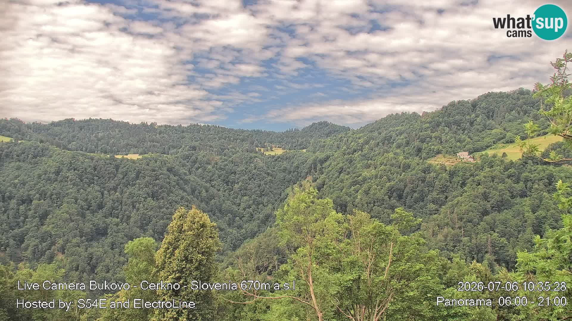 Webcam Bukovo – Baška grapa | Cerkno | Slovenia