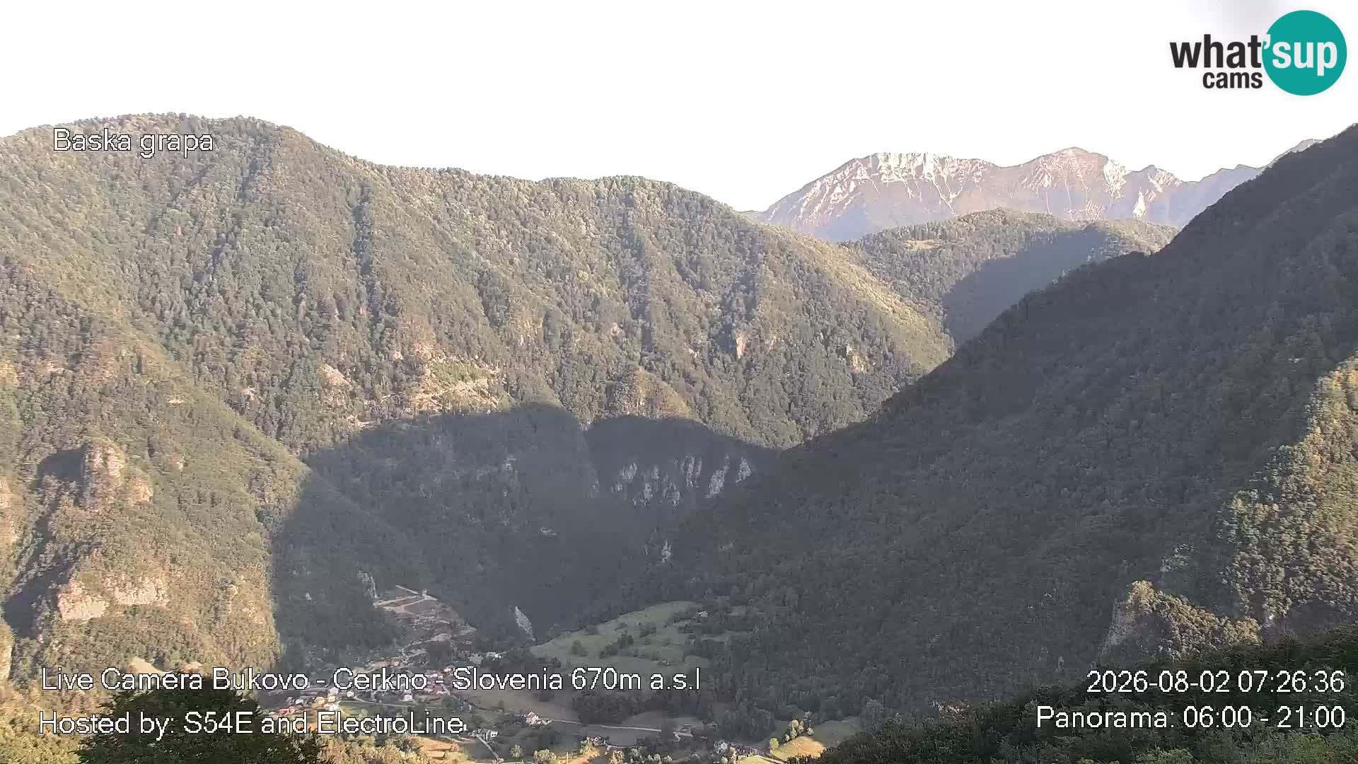 Webcam en vivo Bukovo – Baška grapa | Cerkno | Eslovenia