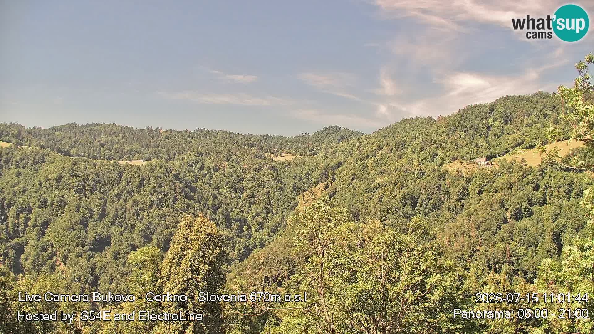 Webcam Bukovo – Baška grapa | Cerkno | Slovénie