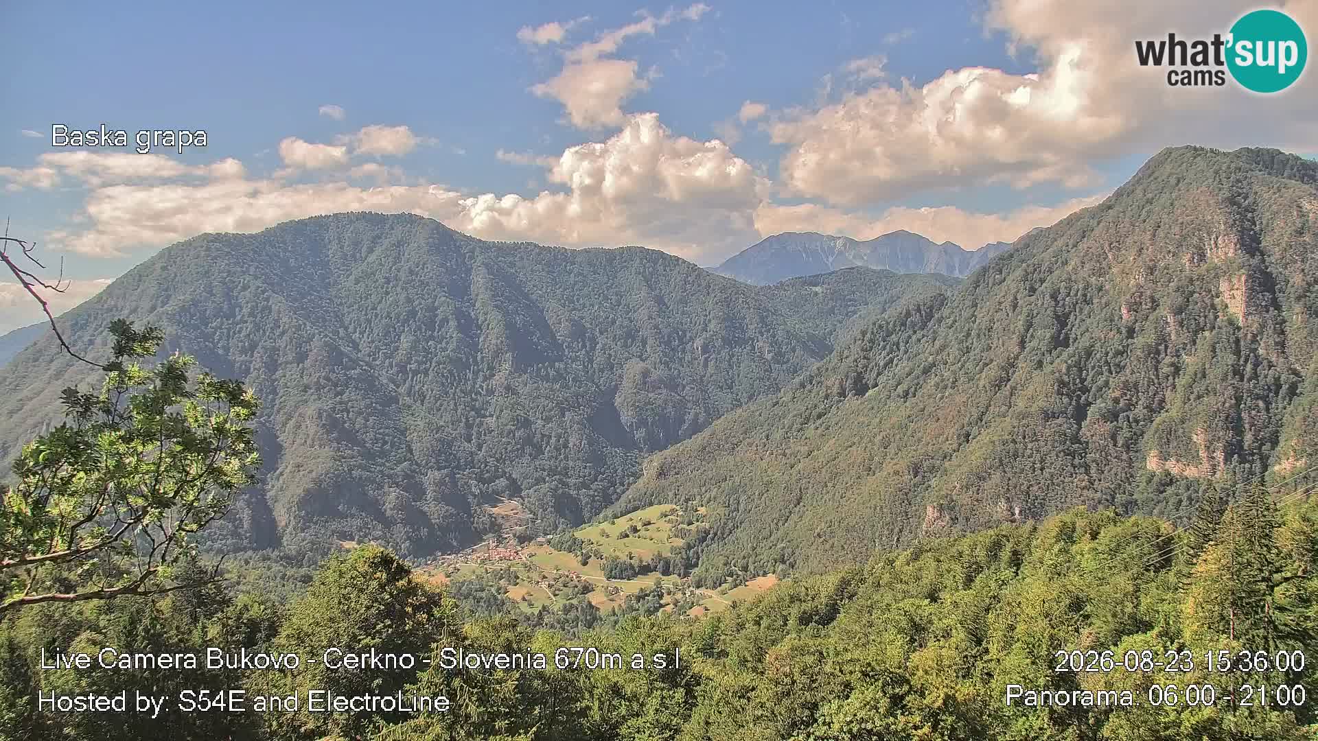 Webcam Bukovo – Baška grapa | Cerkno | Slovenia