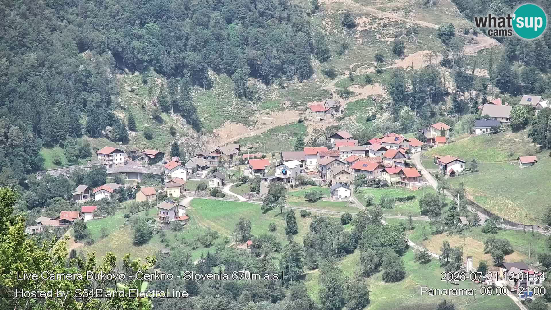 Webcam Bukovo – Baška grapa | Cerkno | Slovenia