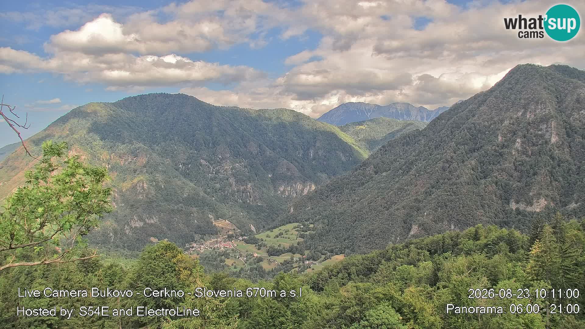 Web kamera Bukovo – Baška grapa | Cerkno | Slovenija