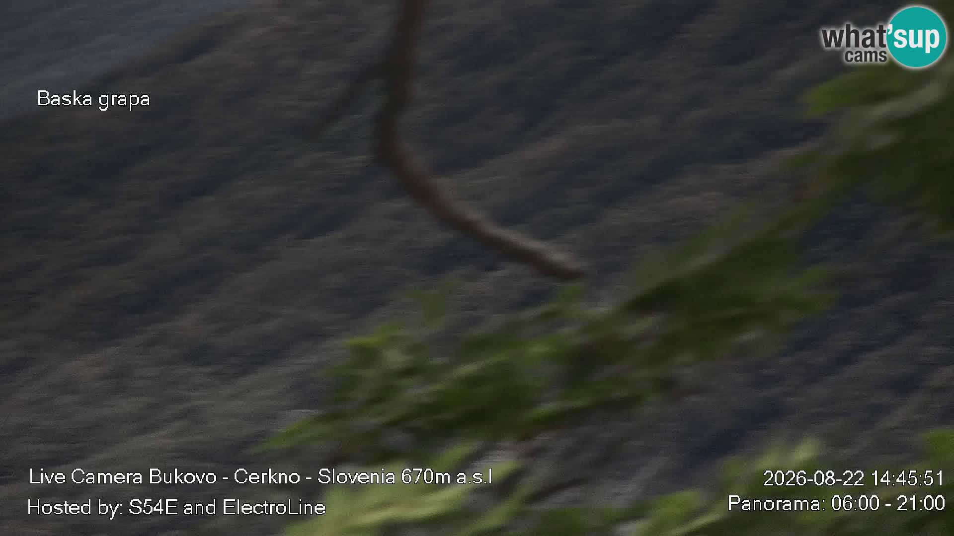 Webcam en vivo Bukovo – Baška grapa | Cerkno | Eslovenia