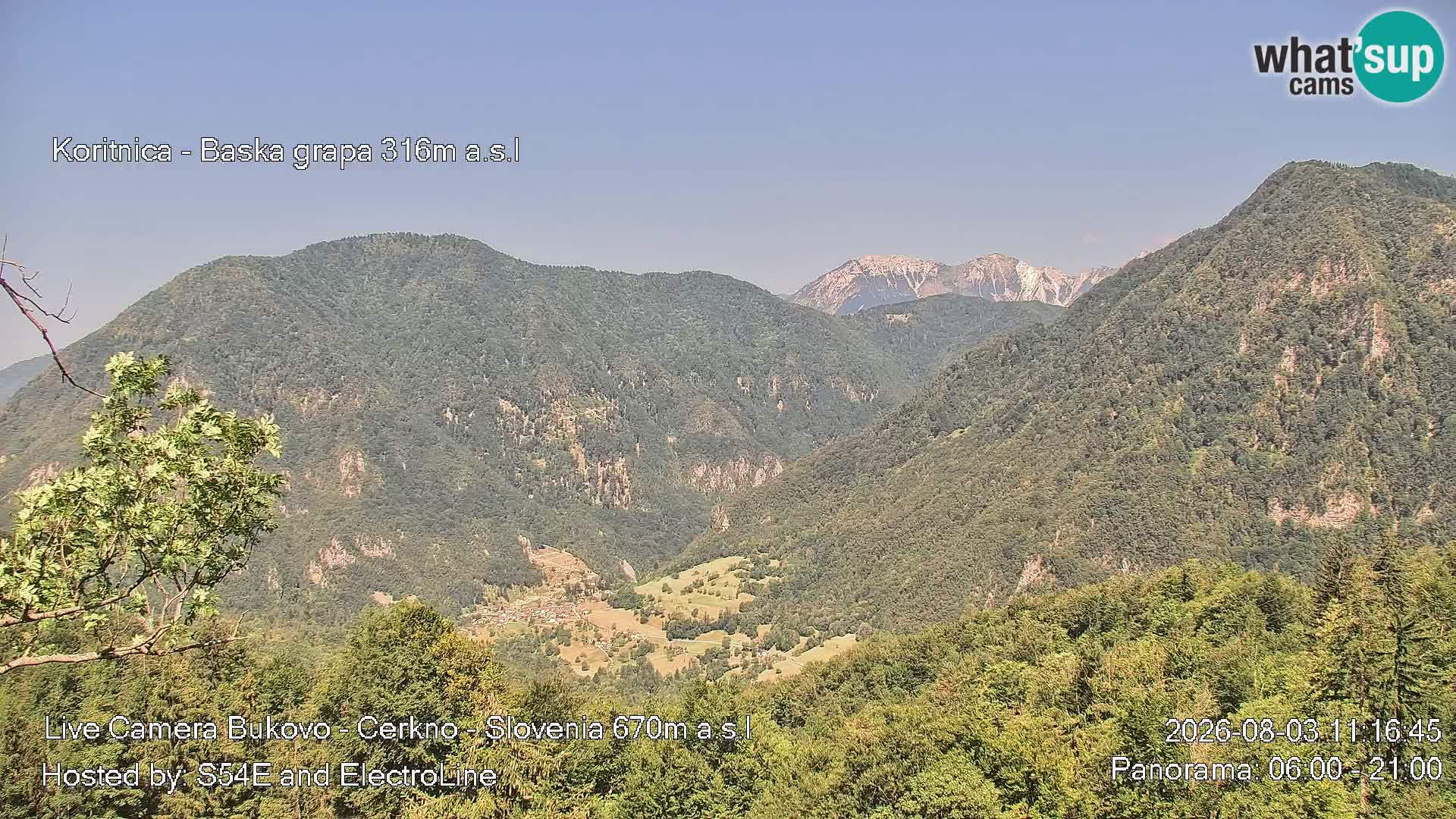 Bukovo Webcam – Baška grapa | Cerkno | Slowenien