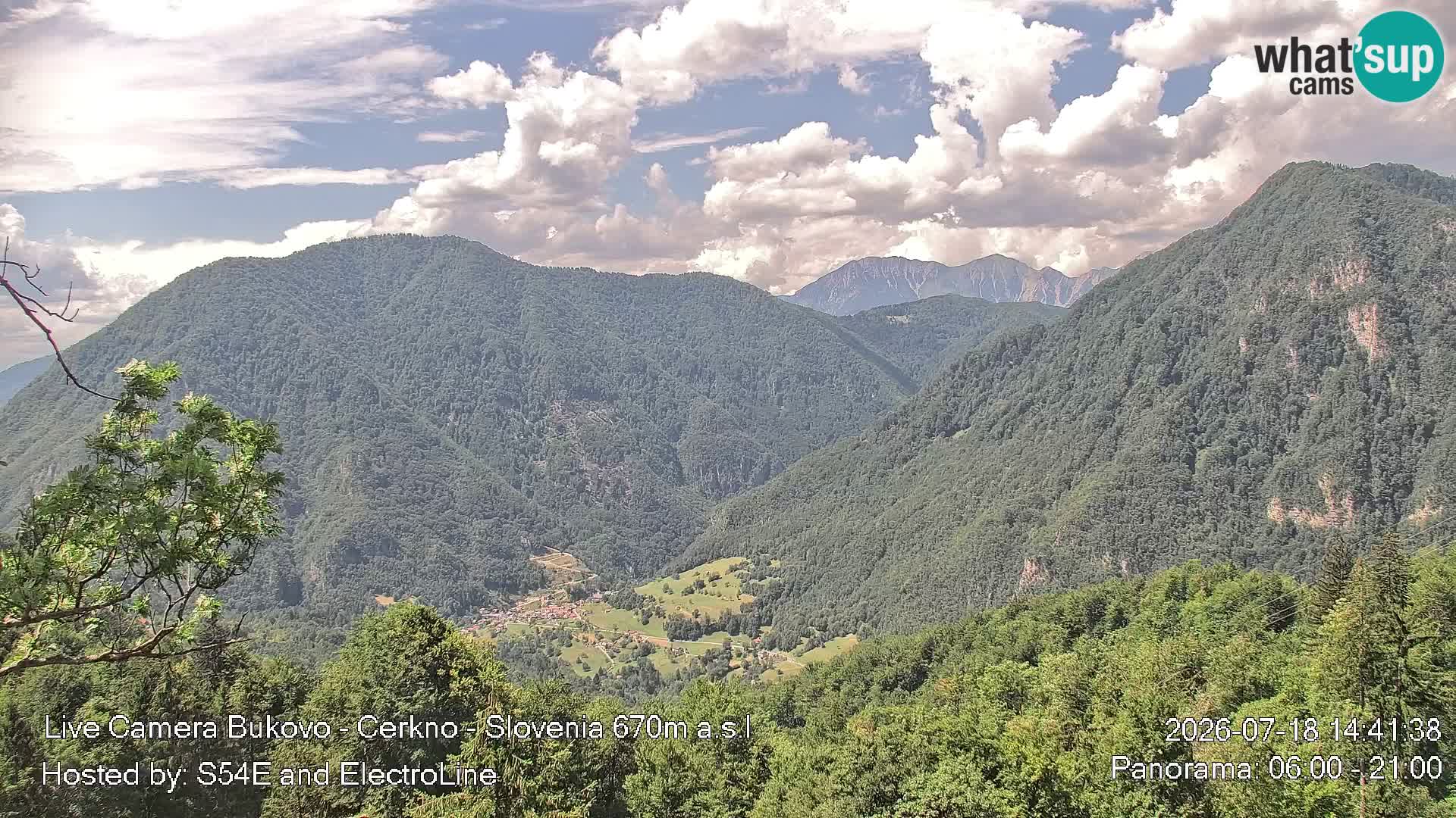 Webcam Bukovo – Baška grapa | Cerkno | Slovenia