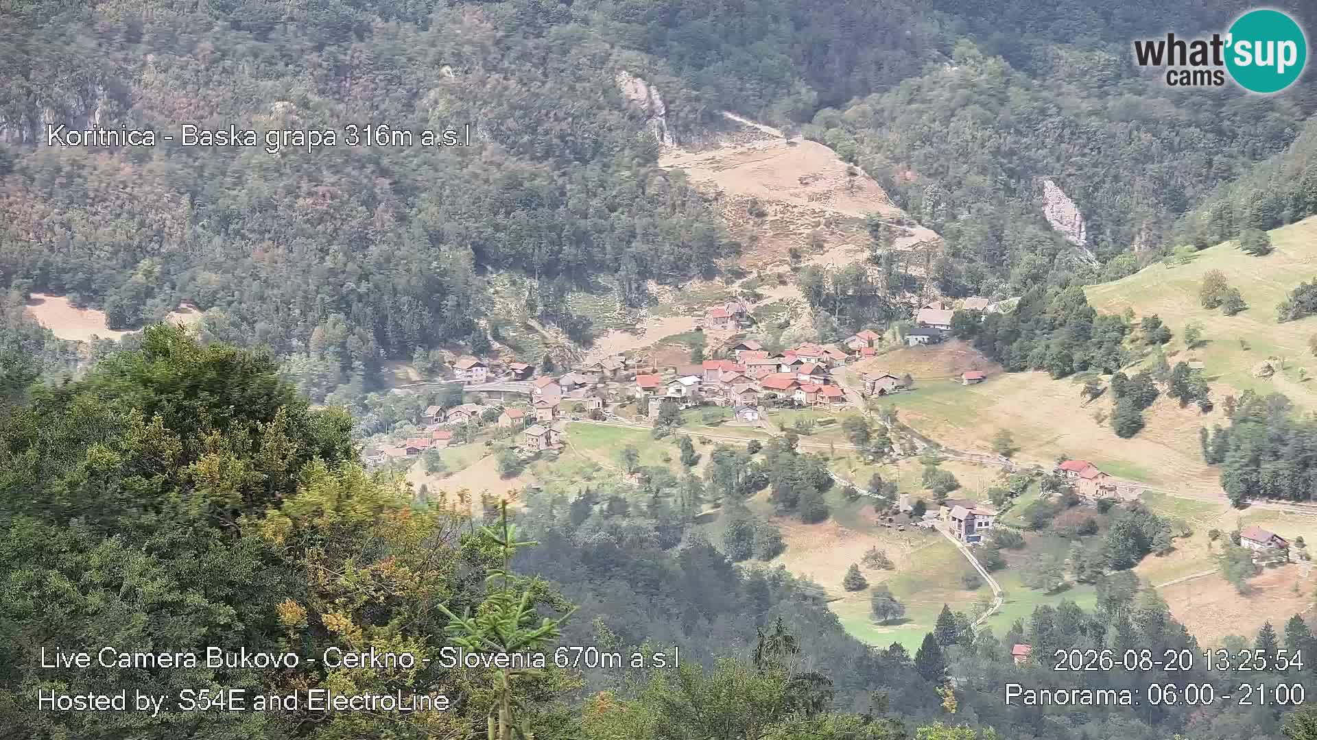 Webcam Bukovo – Baška grapa | Cerkno | Slovenia