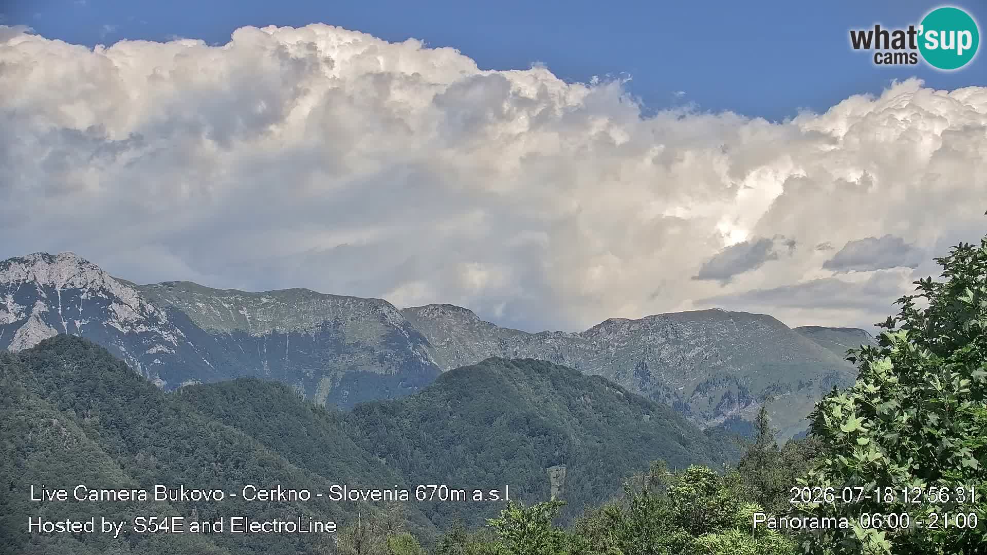 Webcam en vivo Bukovo – Baška grapa | Cerkno | Eslovenia