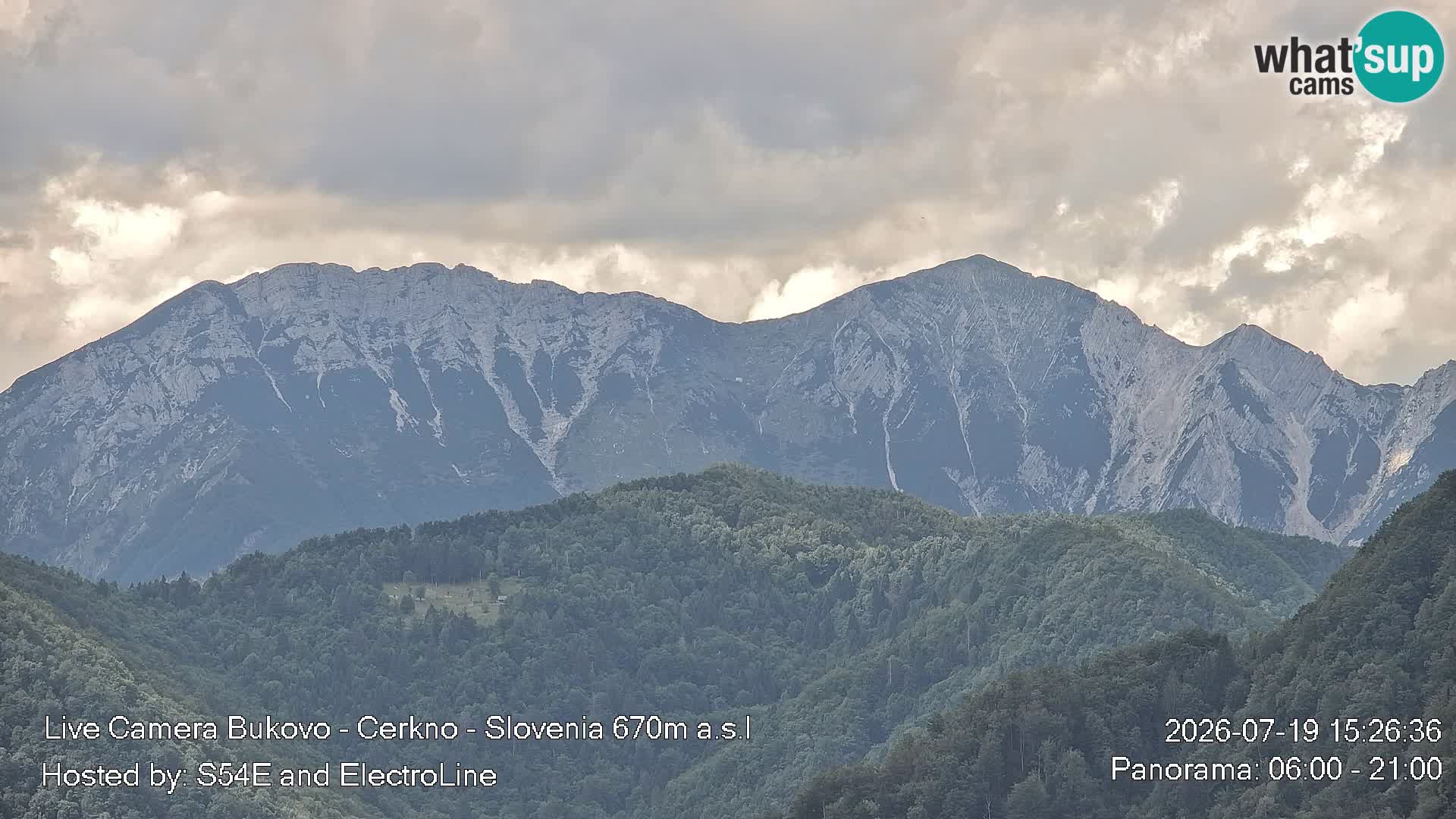 Webcam Bukovo – Baška grapa | Cerkno | Slovénie