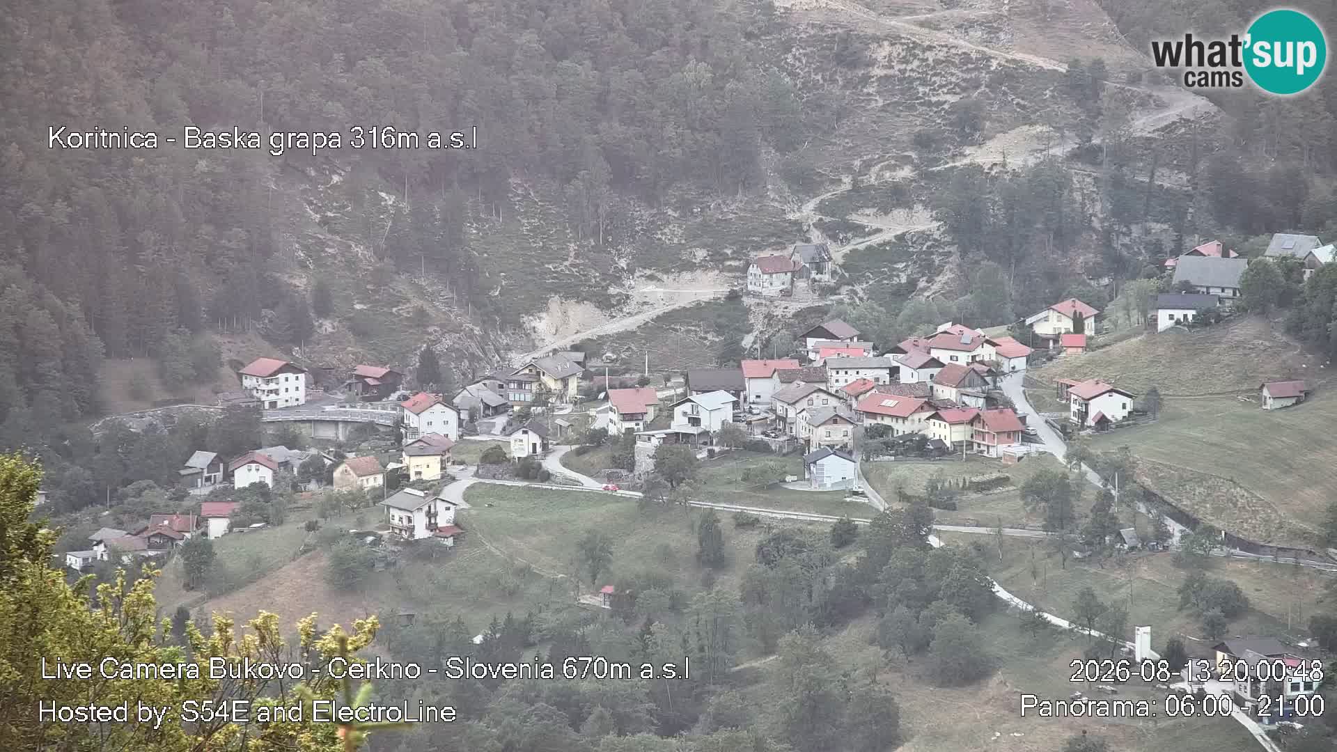Webcam en vivo Bukovo – Baška grapa | Cerkno | Eslovenia