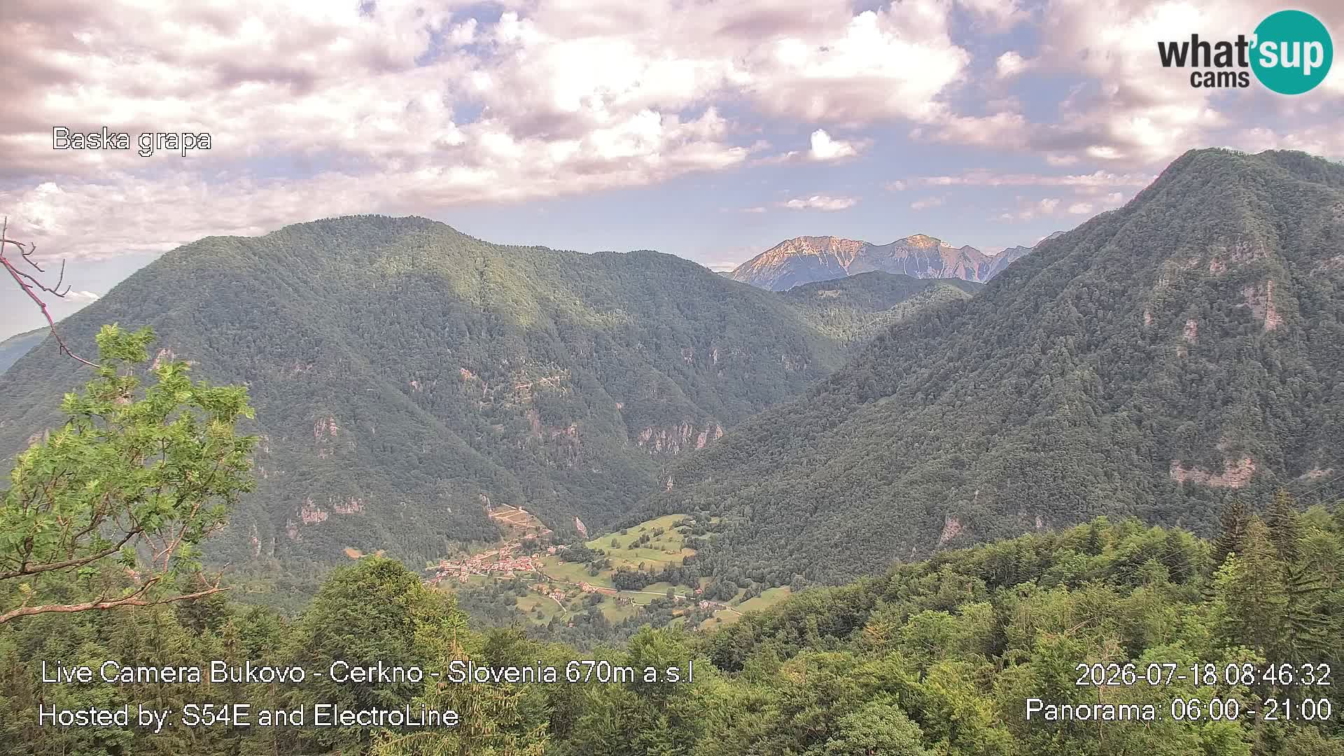 Webcam Bukovo – Baška grapa | Cerkno | Slovenia