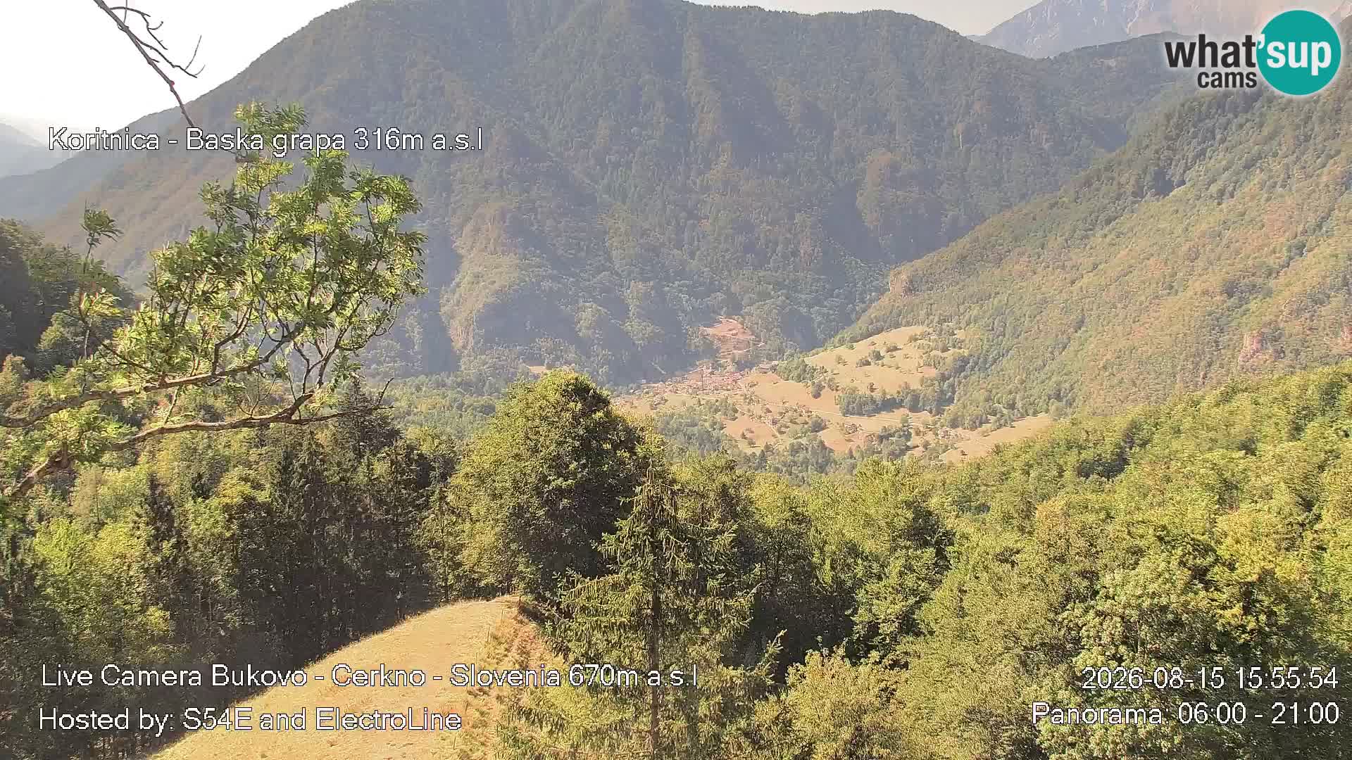 Bukovo Webcam – Baška grapa | Cerkno | Slowenien