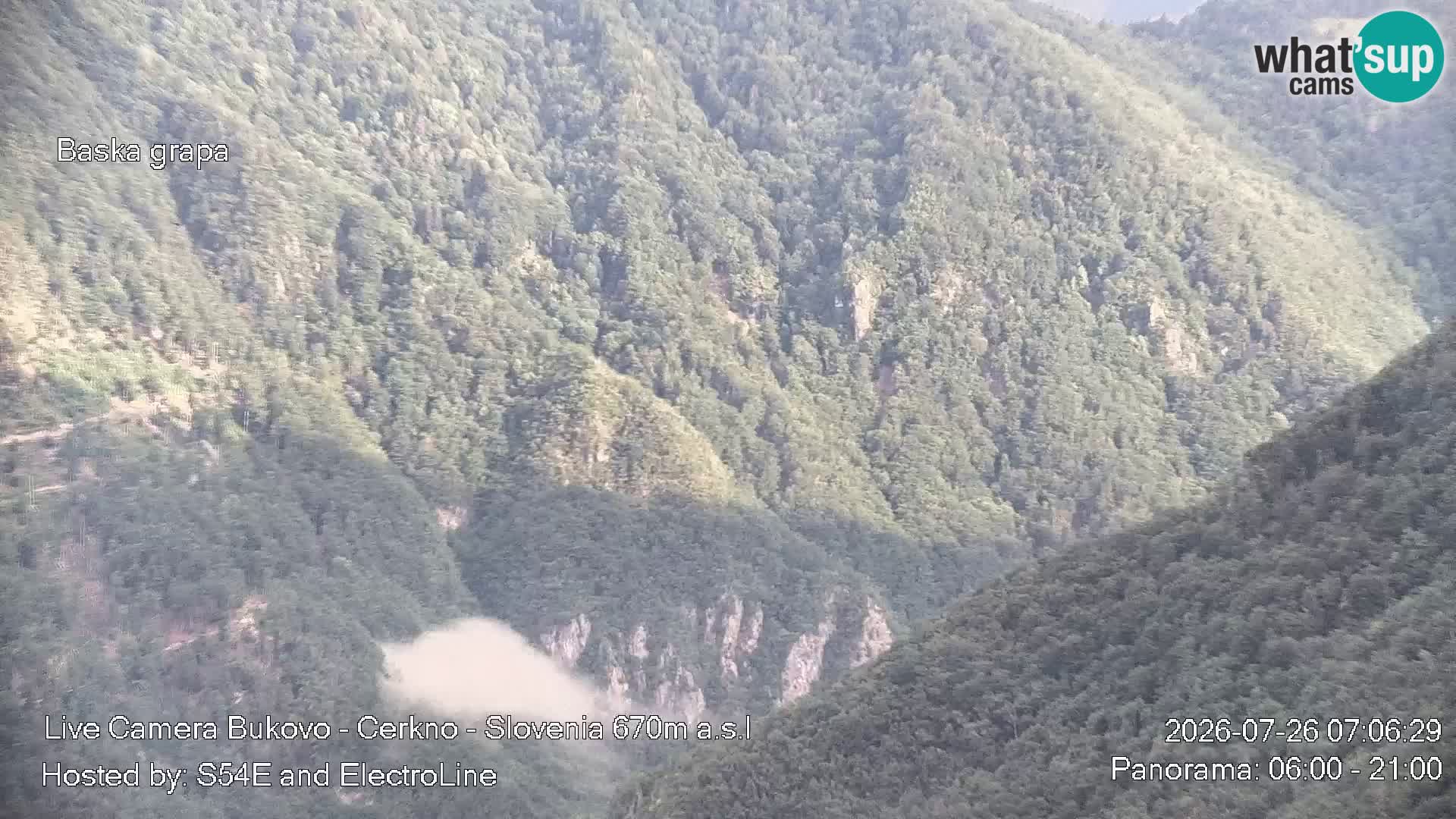 Webcam Bukovo – Baška grapa | Cerkno | Slovénie